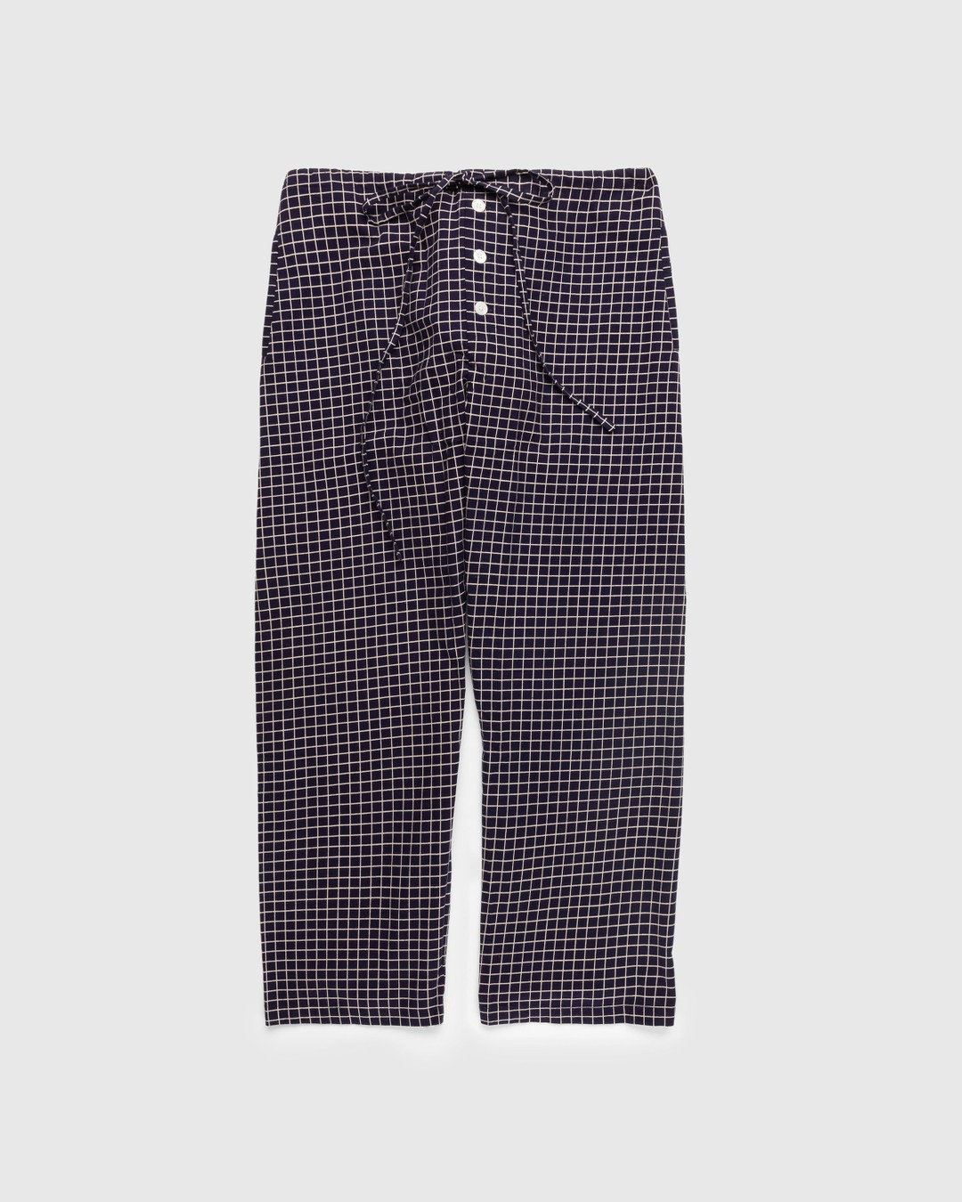 bode – Midnight Grid Pajama Pant - Pants - Blue - Image 1