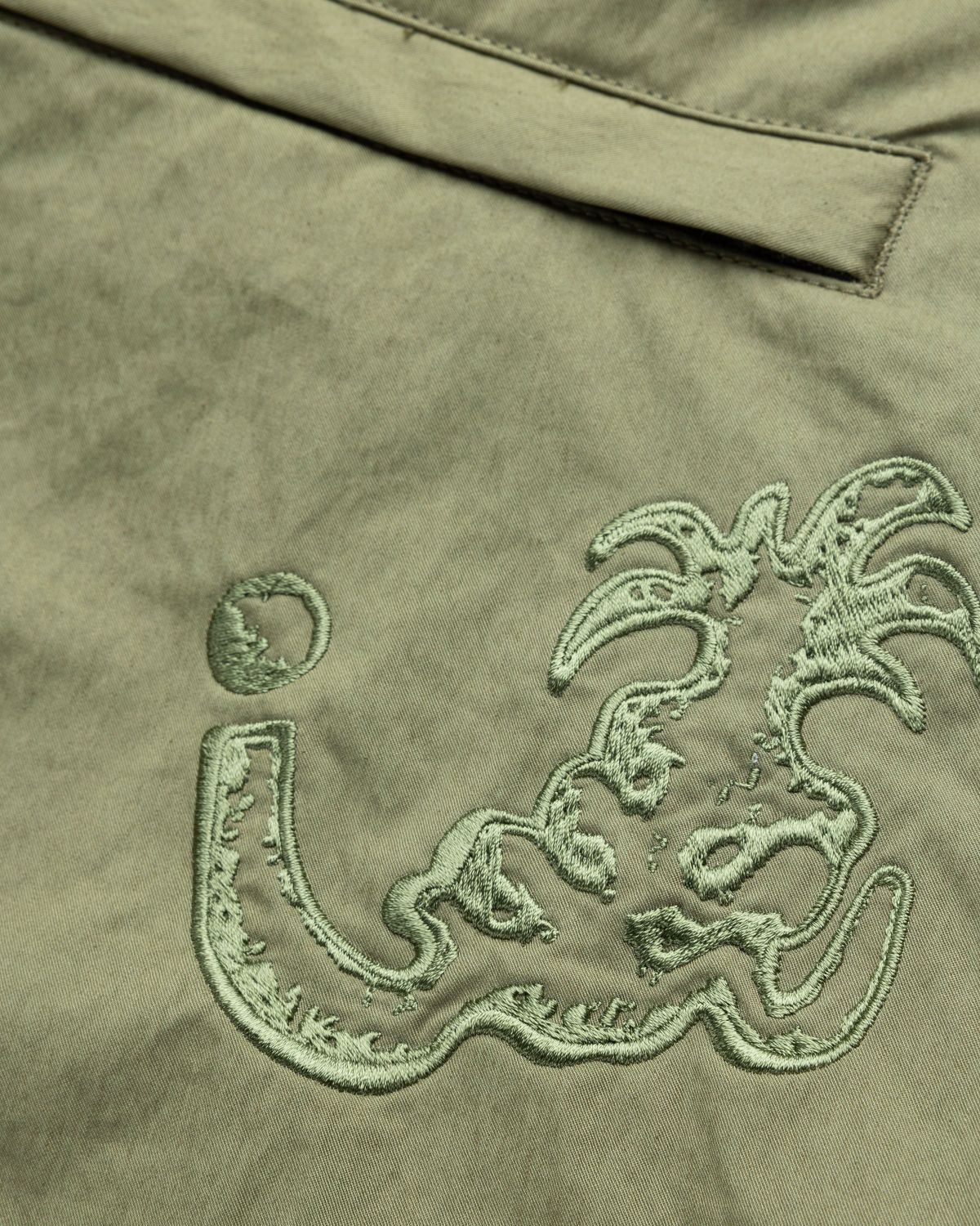 NTS x Highsnobiety – Brushed Nylon Trackpants Green - Pants - Green - Image 7