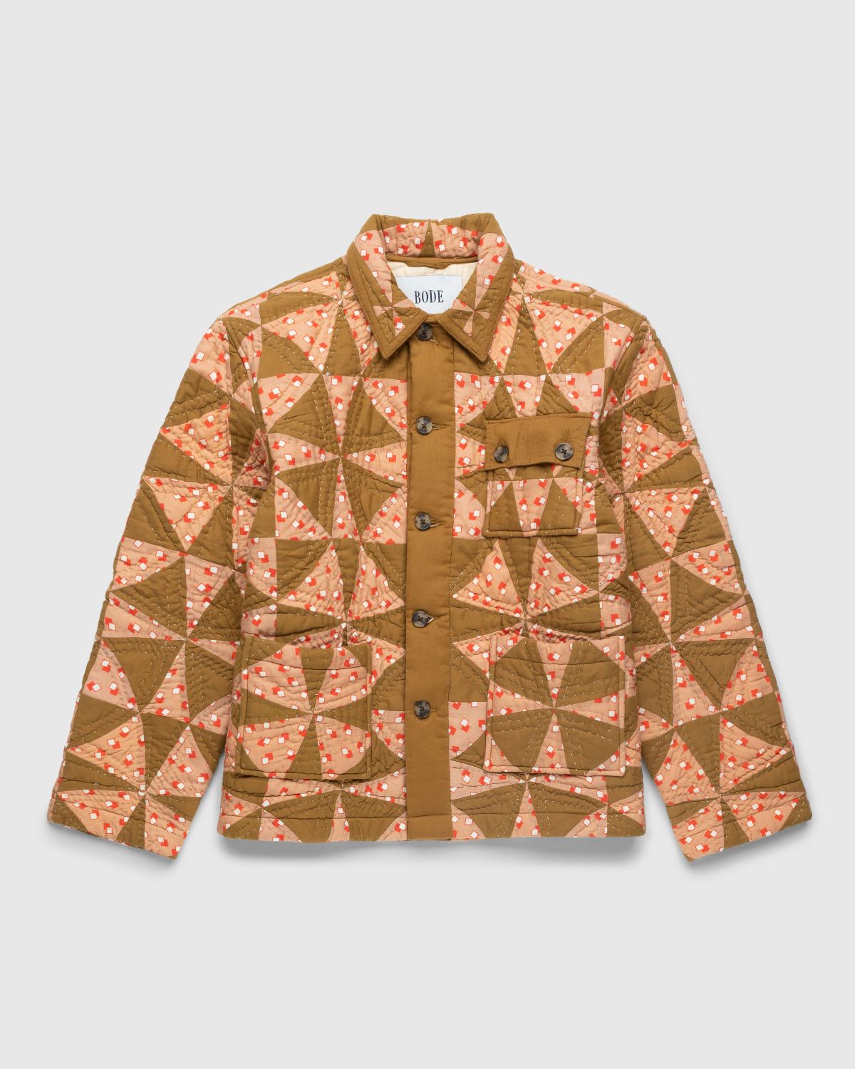Bode – Kaleidoscope Quilt Jacket - Outerwear - Pink - Image 1