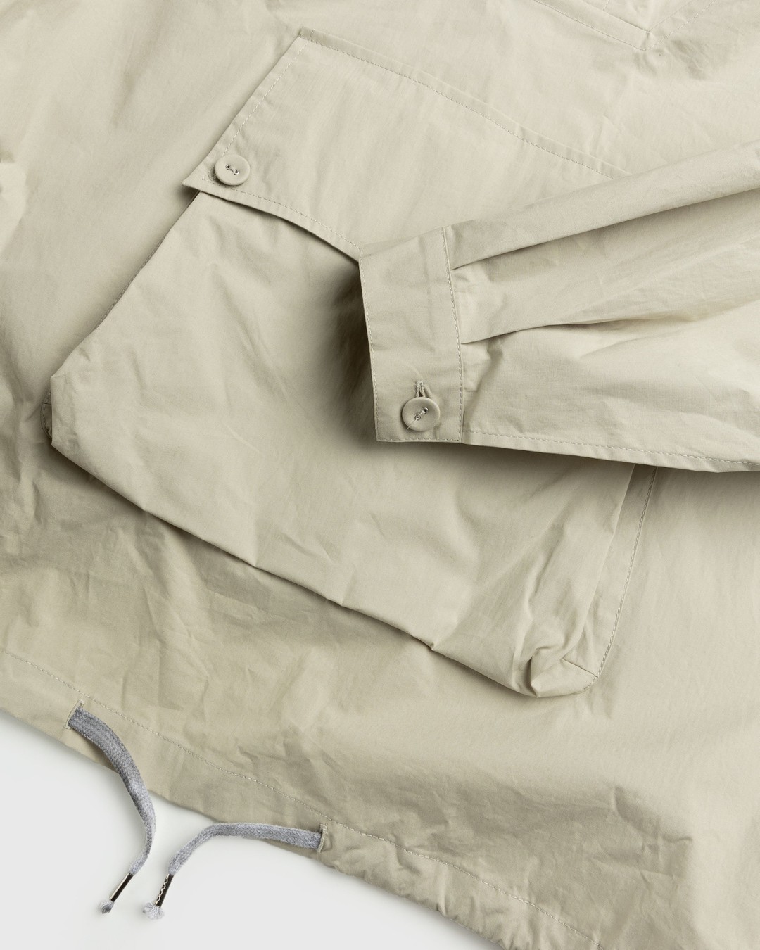 Maison Margiela – Coated Cotton Hooded Jacket Cream - Outerwear - Beige - Image 7