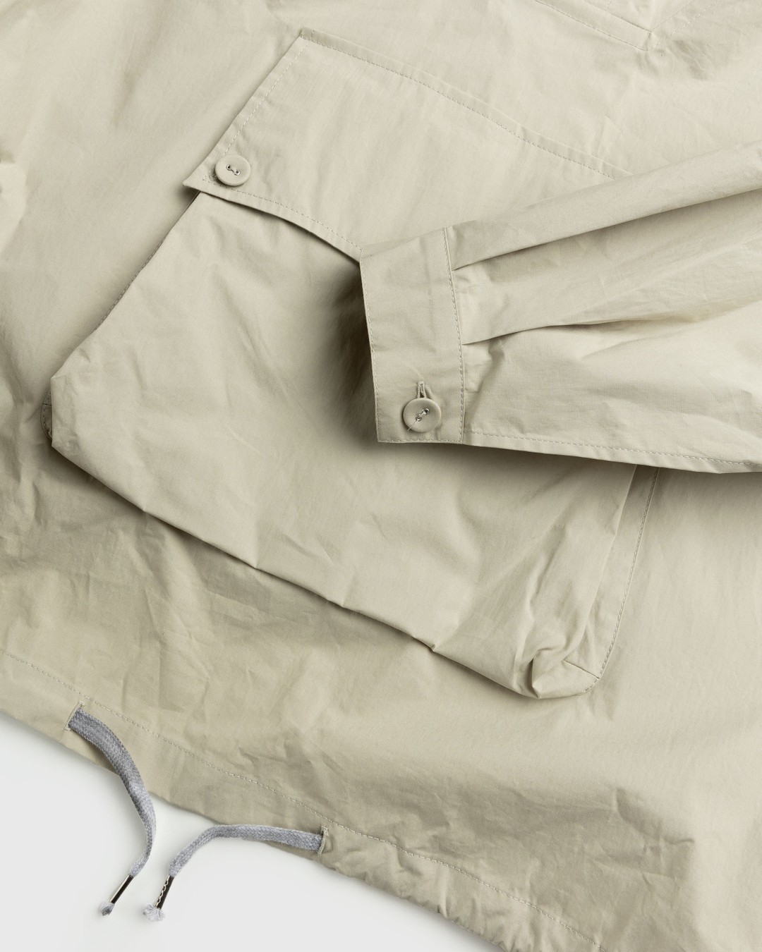 Maison Margiela – Coated Cotton Hooded Jacket Cream - Outerwear - Beige - Image 7