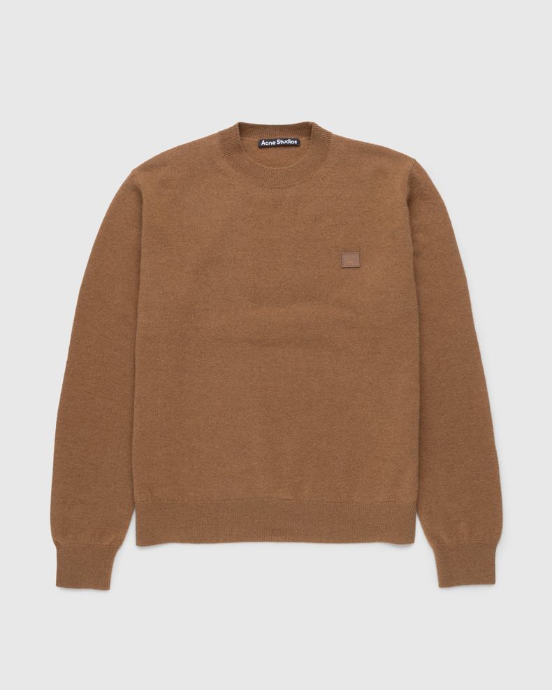 Acne Studios – Wool Crewneck Sweater Toffee Brown