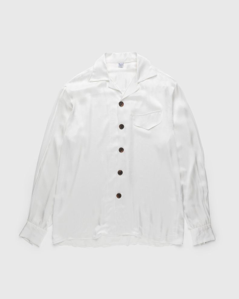 Winnie New York – Silk Pajama Shirt Ivory