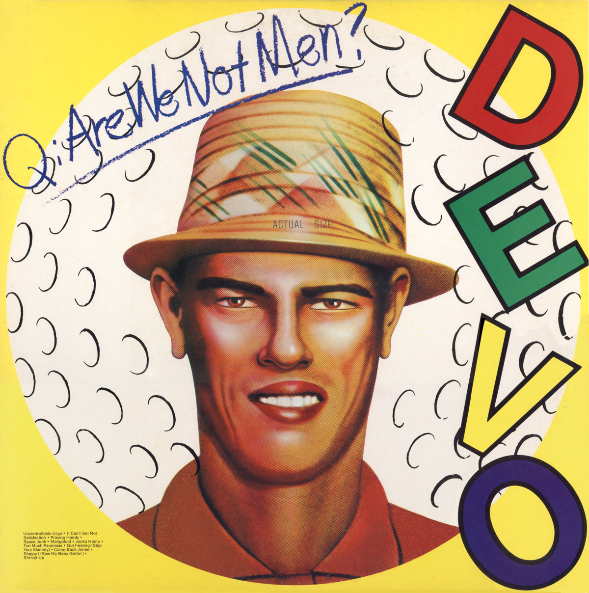 Q: Are We Not Men? A: We Are Devo! album cover, 1978.