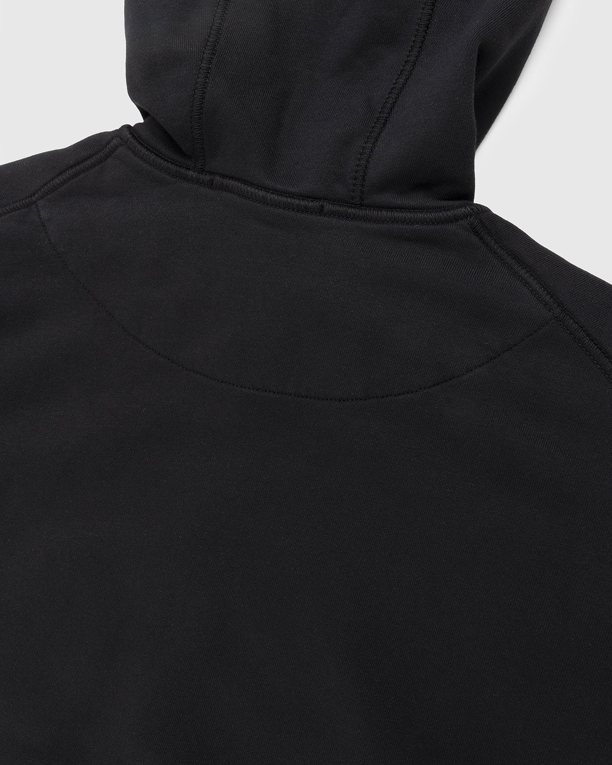 Stone Island – 64251 Garment-Dyed Full-Zip Hoodie Black