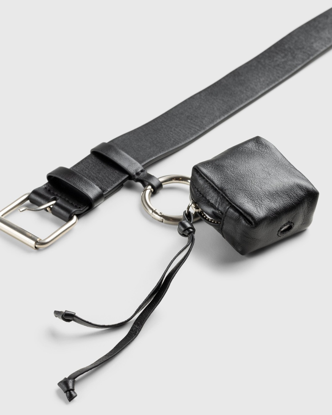 Dries van Noten – Leather Belt With Pouch Black - Belts - Black - Image 3