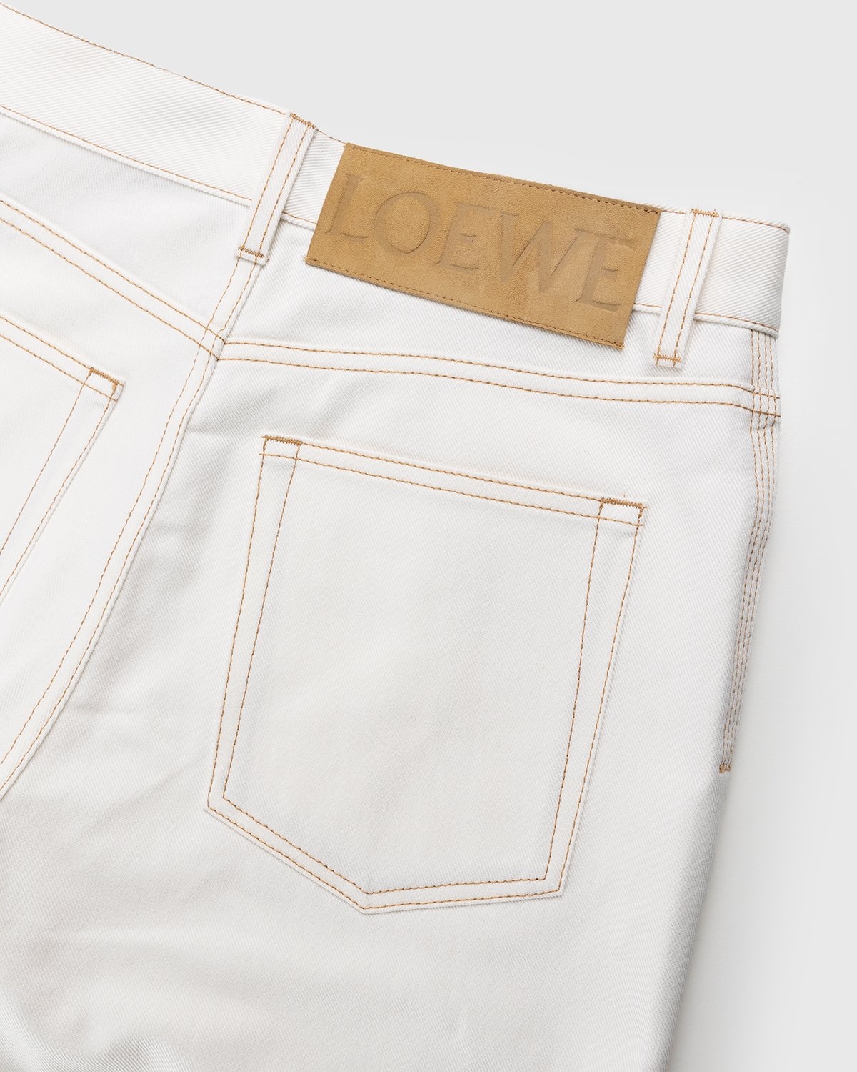 Loewe – Paula's Ibiza Boot Cut Denim Trousers White - Pants - White - Image 3