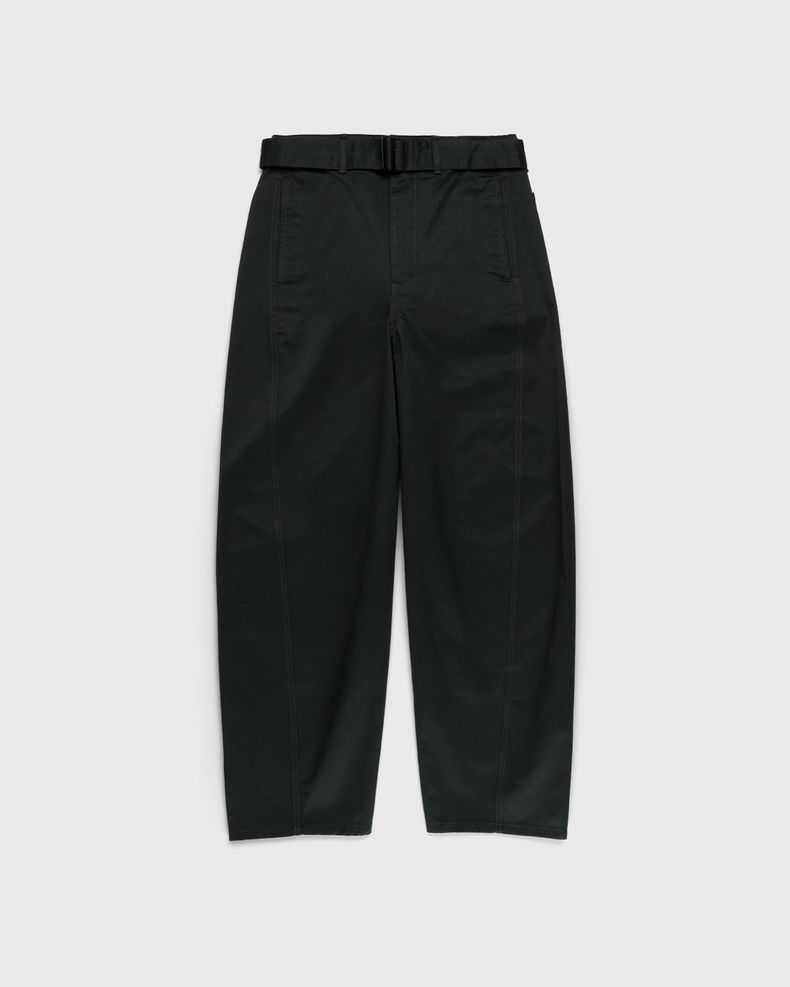 Lemaire – Twisted Belted Pants Dark Slate Green