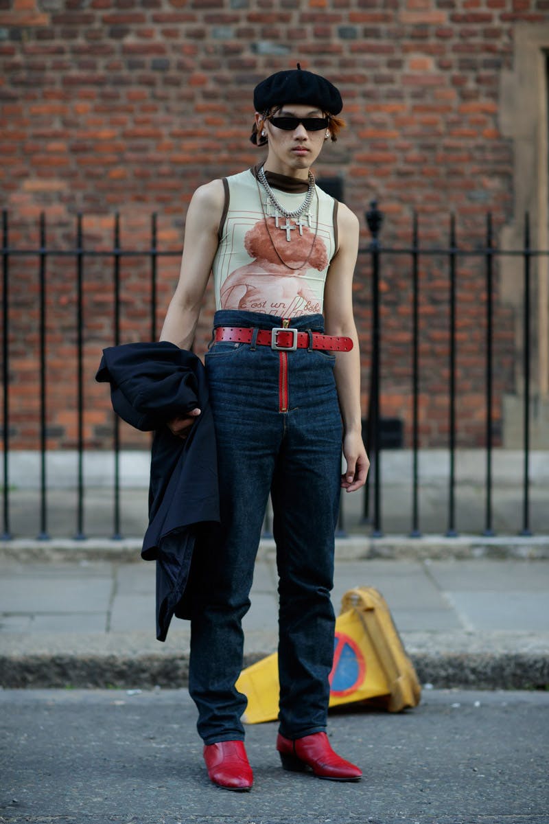 london fashion week street style14 LFW Leo Dicaprio Raf Simons