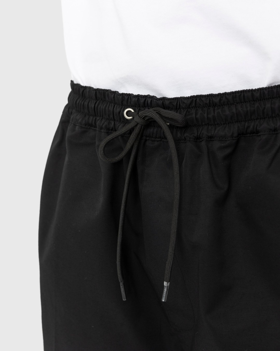 Highsnobiety – Cotton Nylon Elastic Pants Black - Trousers - Black - Image 5
