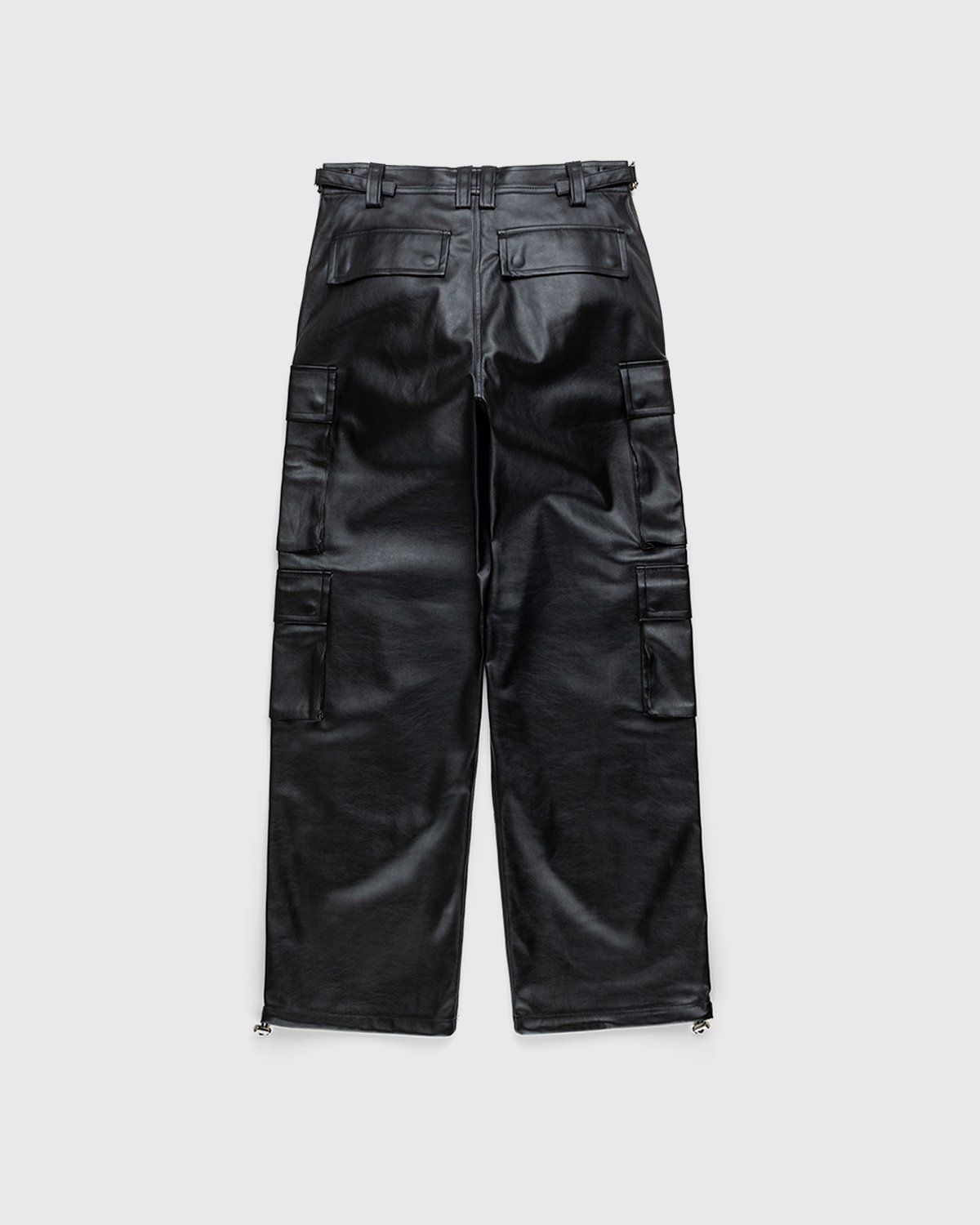 GmbH – Bekir Cargo Trousers With Double Zips Black - Pants - Black - Image 2