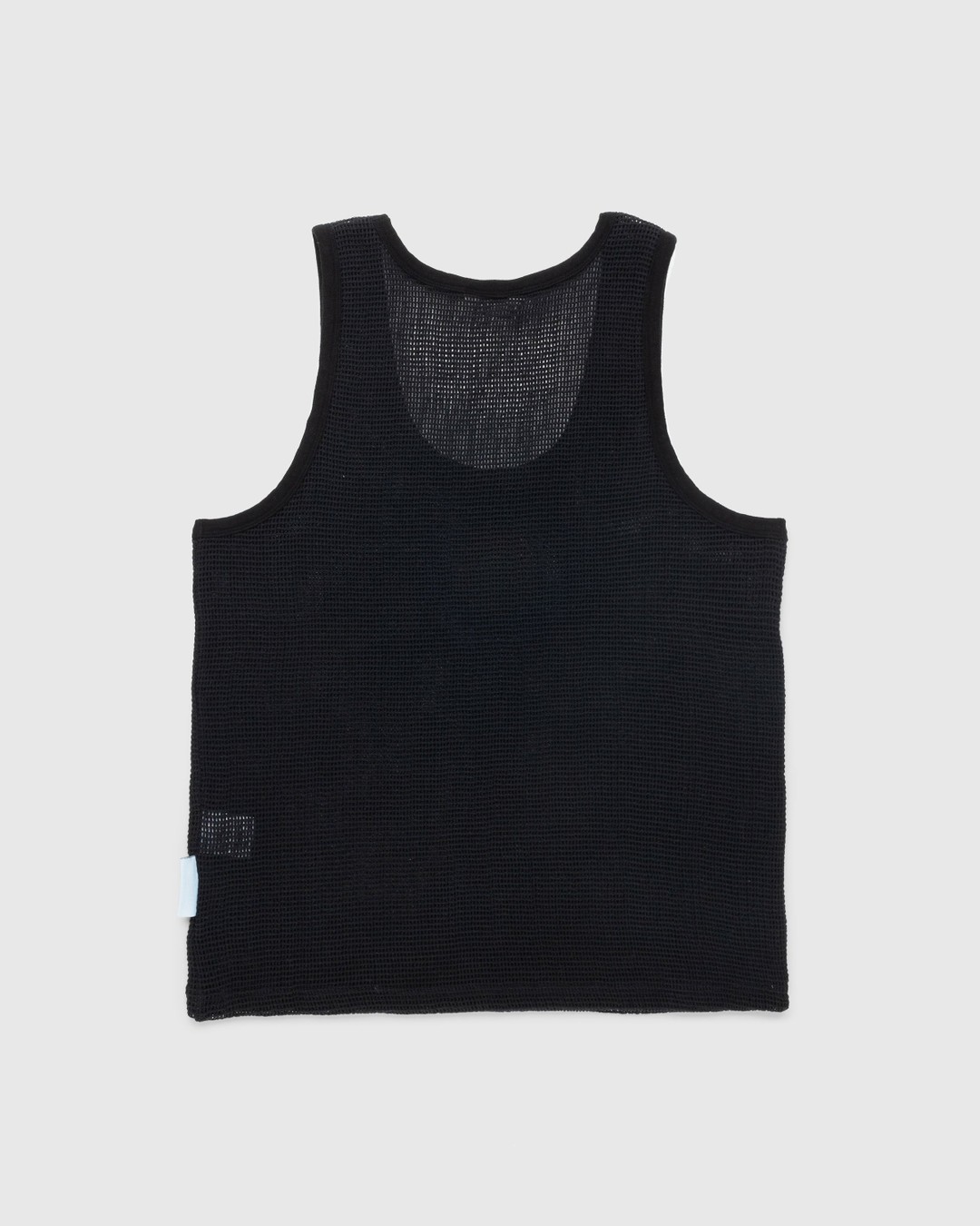 Highsnobiety – Cotton Mesh Knit Tank Top Black - Tops - Black - Image 2
