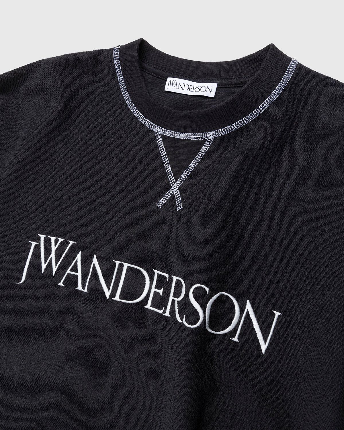 J.W. Anderson – Inside Out Contrast Sweatshirt Black - Sweats - Black - Image 3