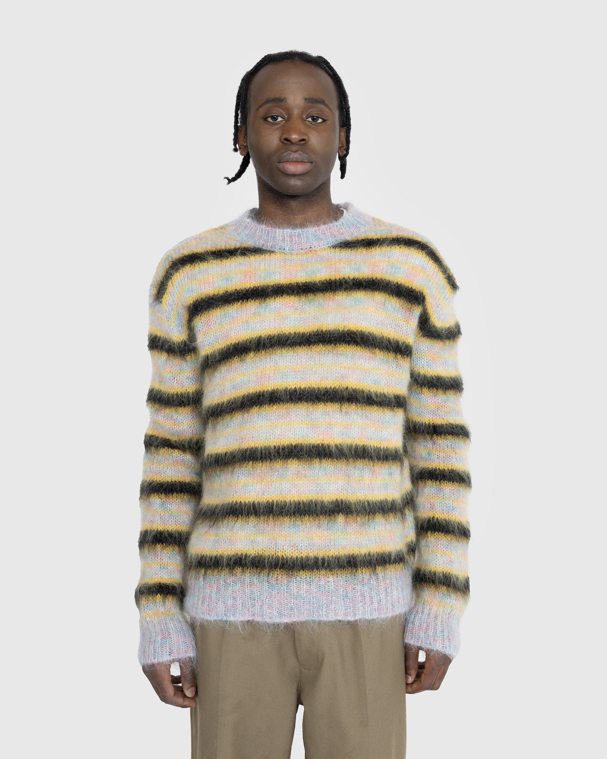 Marni – Striped Mohair Sweater Multi - Knitwear - Multi - Image 2