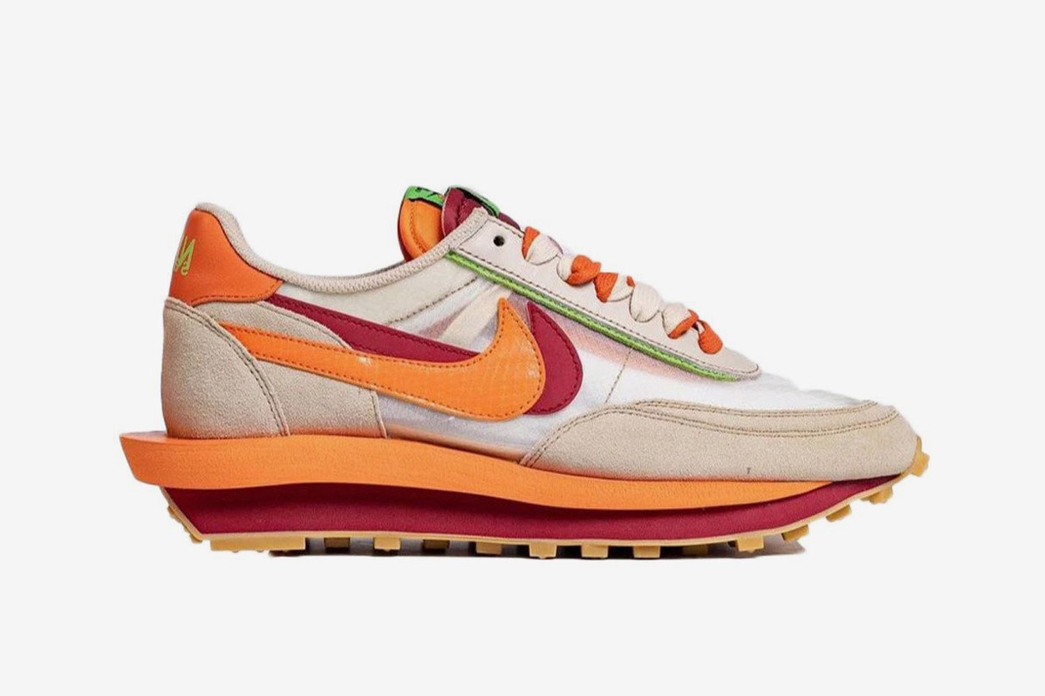 Nike x Sacai CLOT LDWaffle Net Orange Blaze: Where to