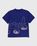 Lemaire – Printed Cotton T-Shirt Cobalt Blue