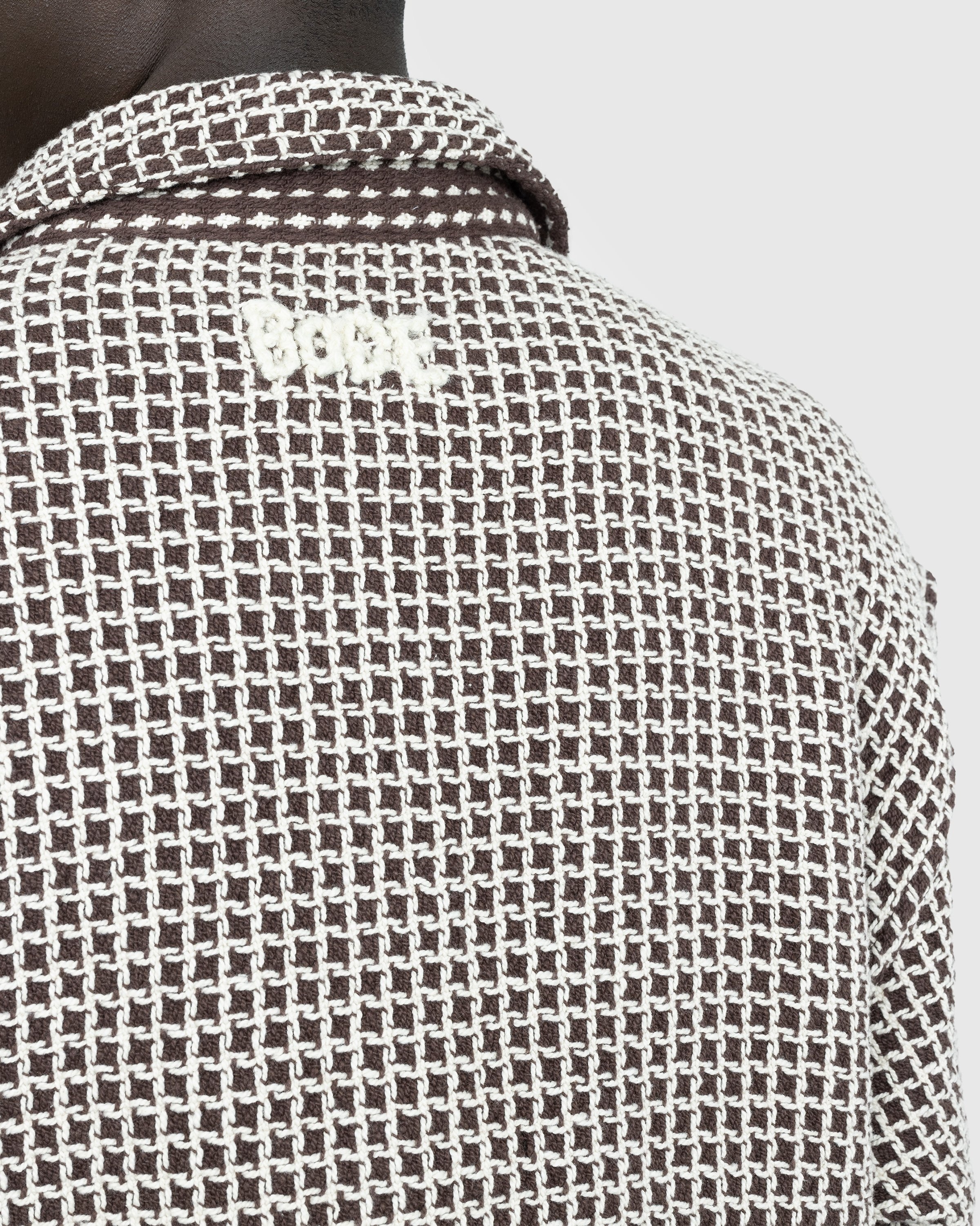 Bode – Reversible Duo Waffle Jacket Brown - Outerwear - Brown - Image 6