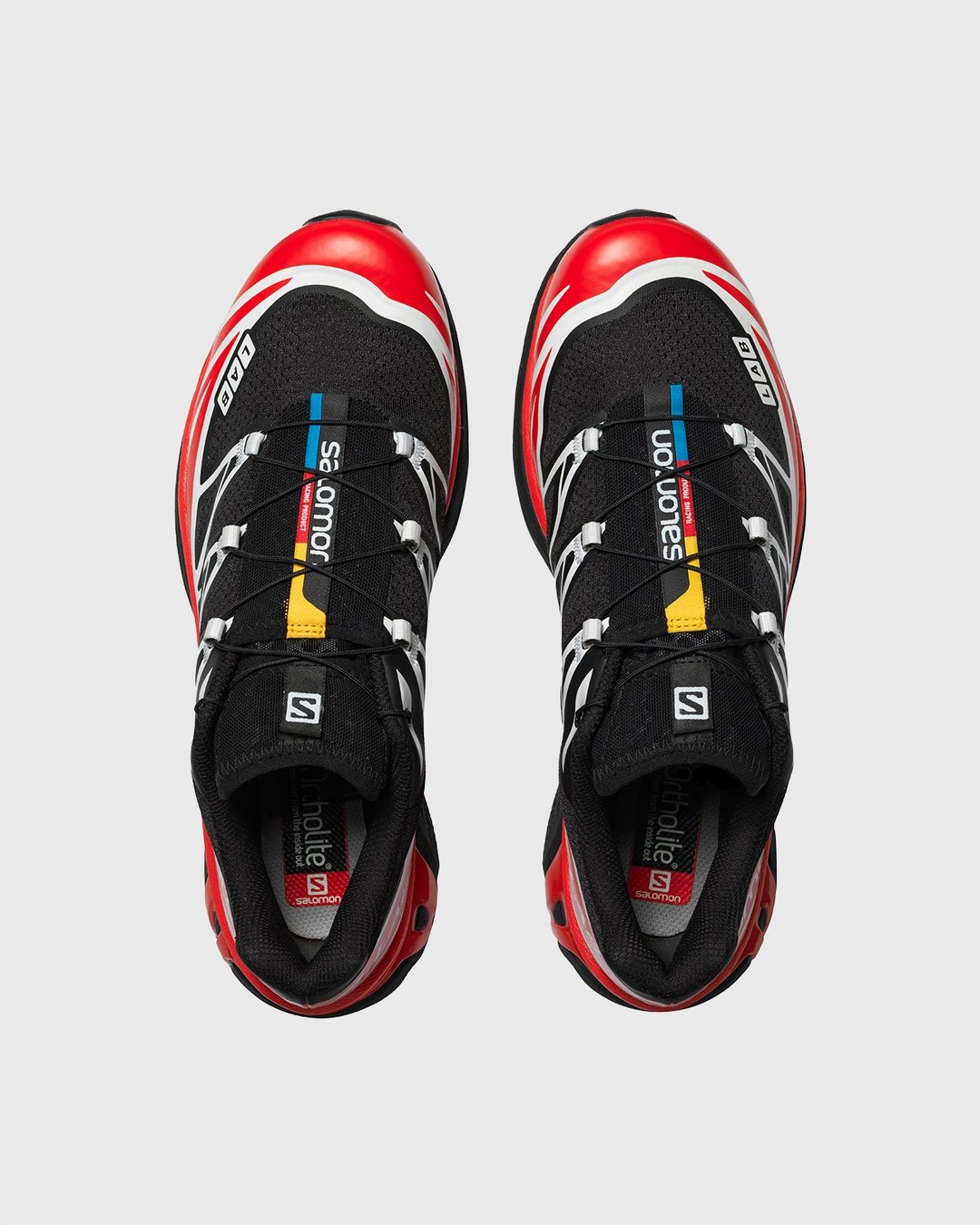 Salomon – XT-6 ADVANCED Black/ Racing Red/ White - Low Top Sneakers - Black - Image 4