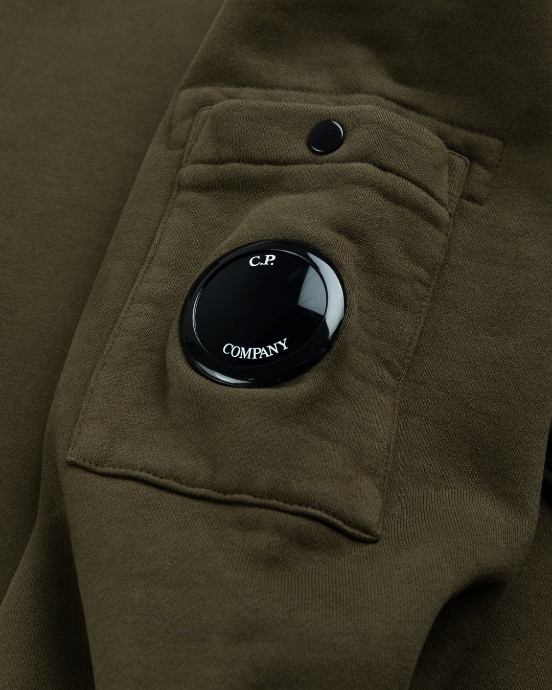 C.P. Company – Diagonal Raised Fleece Crewneck Sweatshirt Ivy Green - Sweats - Green - Image 4