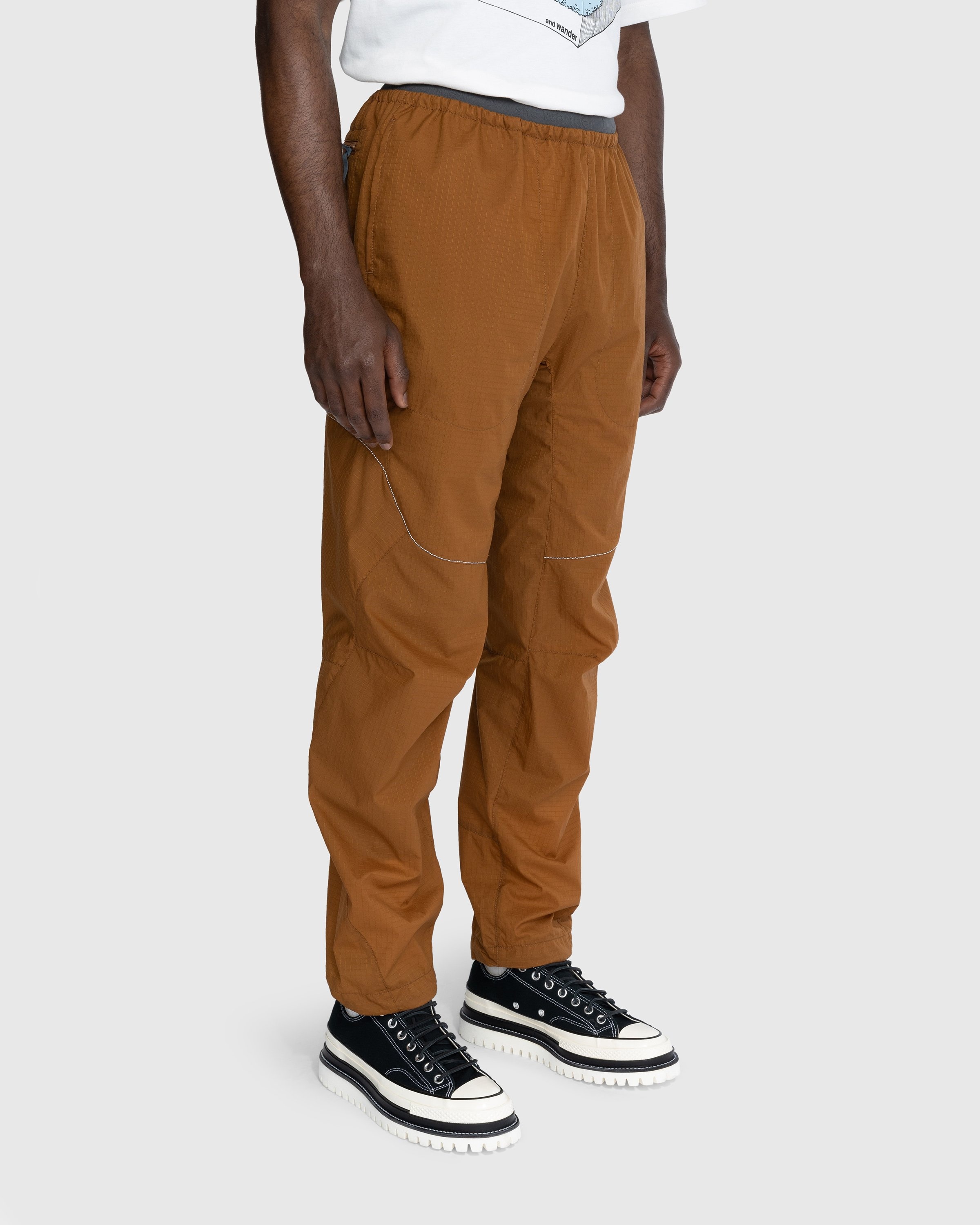 And Wander – Breath Ripstop Light Pants Brown - Pants - Brown - Image 2