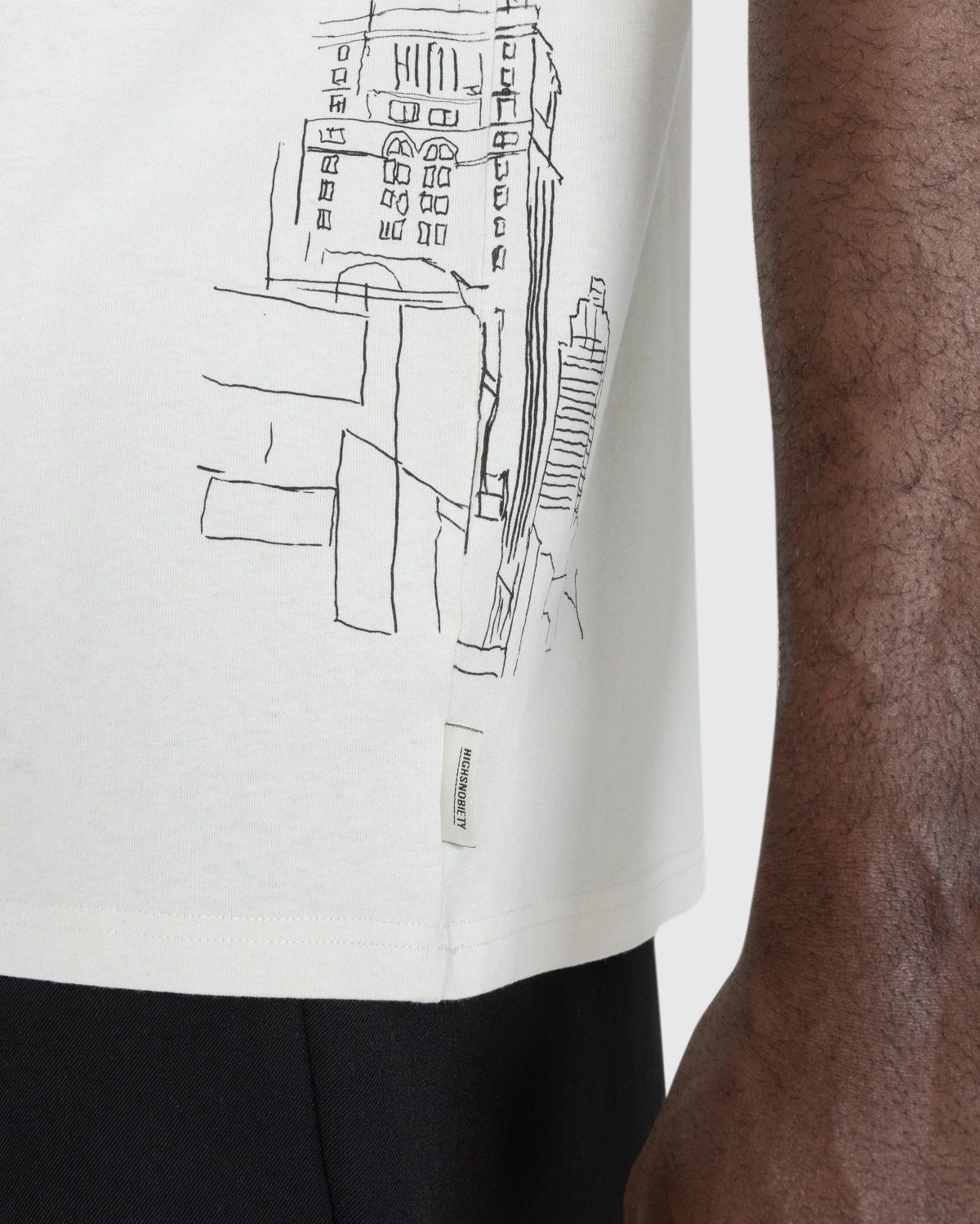 Highsnobiety – New York Line Short Sleeve Jersey Light Grey - T-shirts - Grey - Image 7