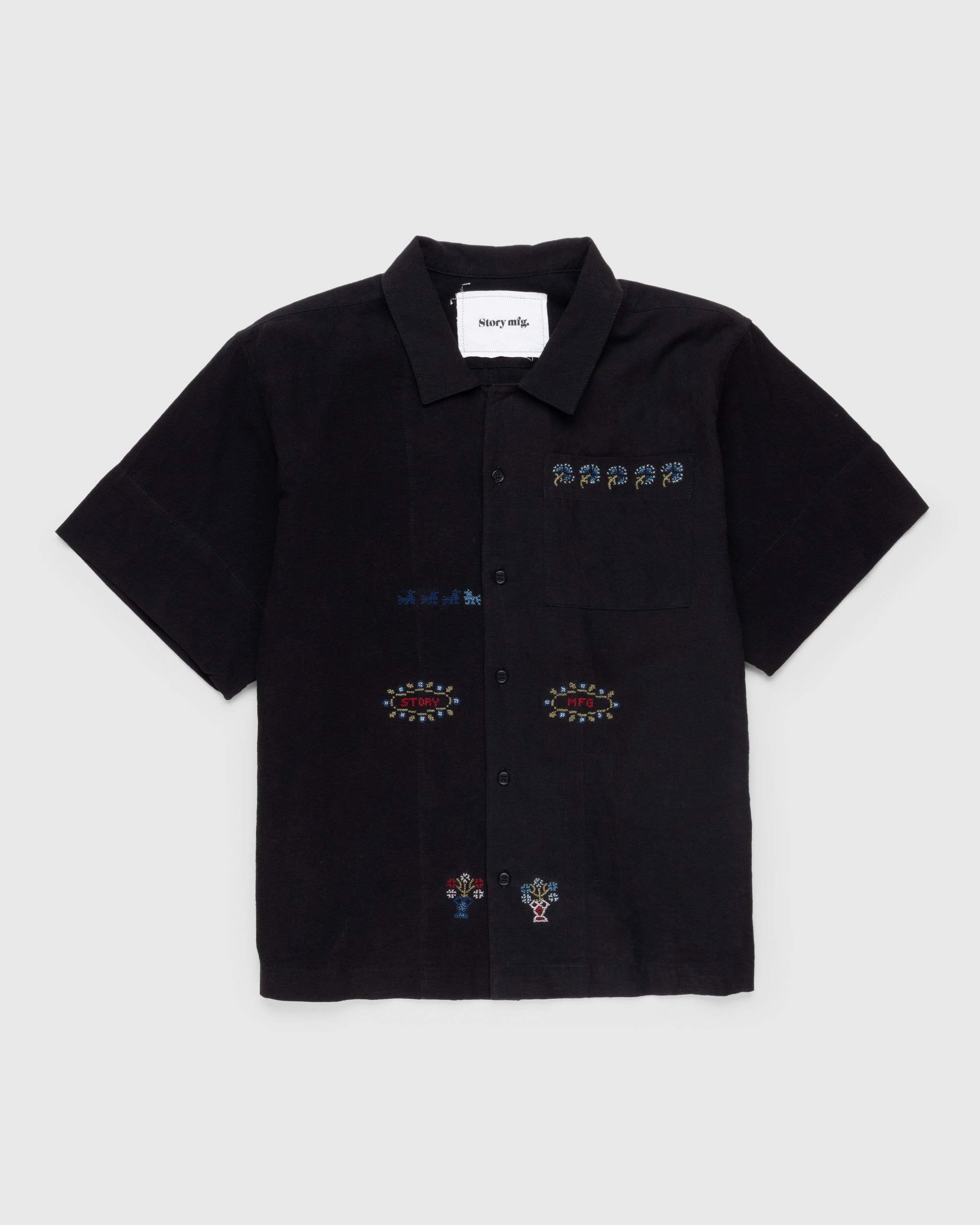 Story mfg. – Greetings Shirt Sampler Black - Shirts - Black - Image 1