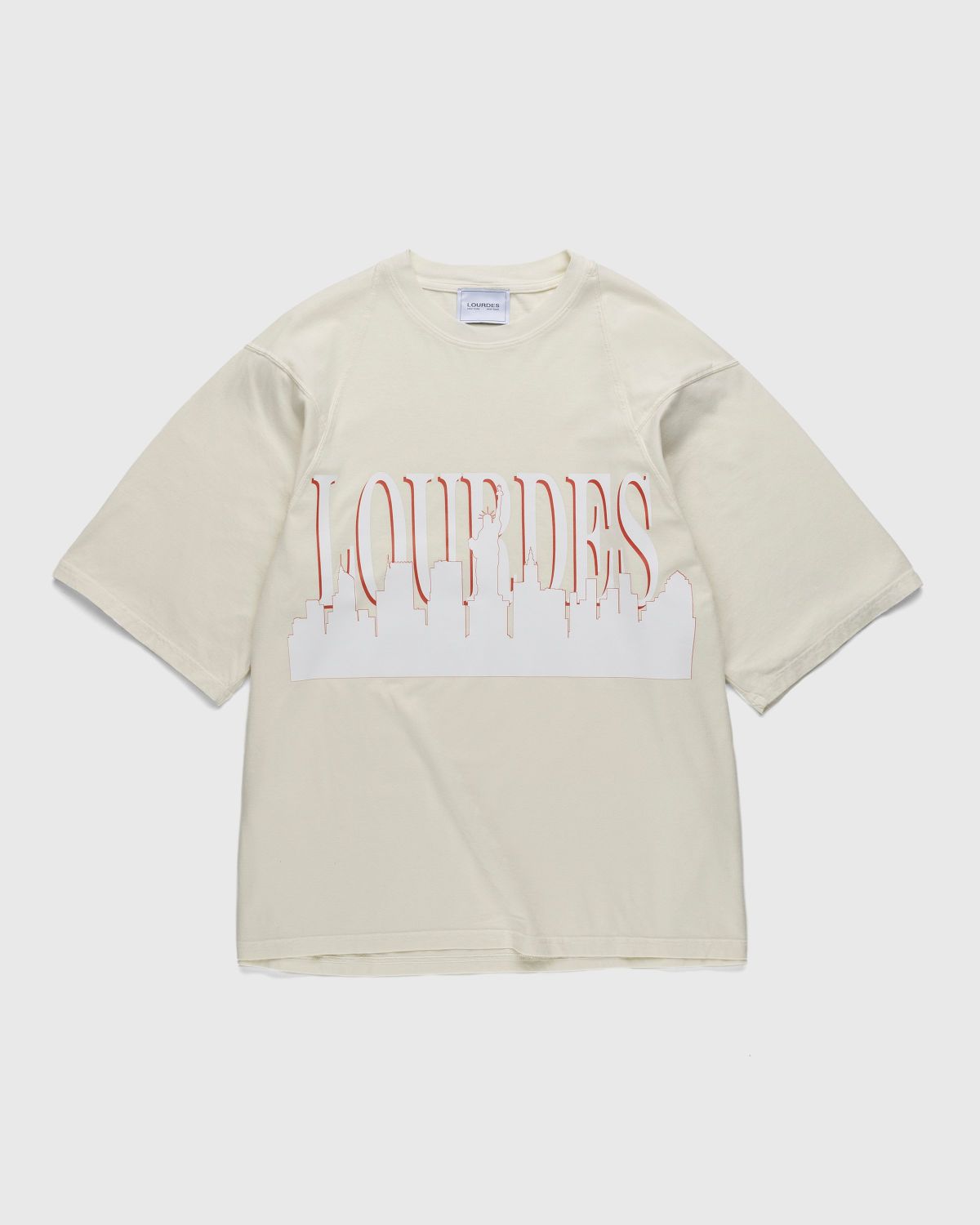Lourdes New York – Skyline Tee Tinto Capo Cream - T-shirts - White - Image 1