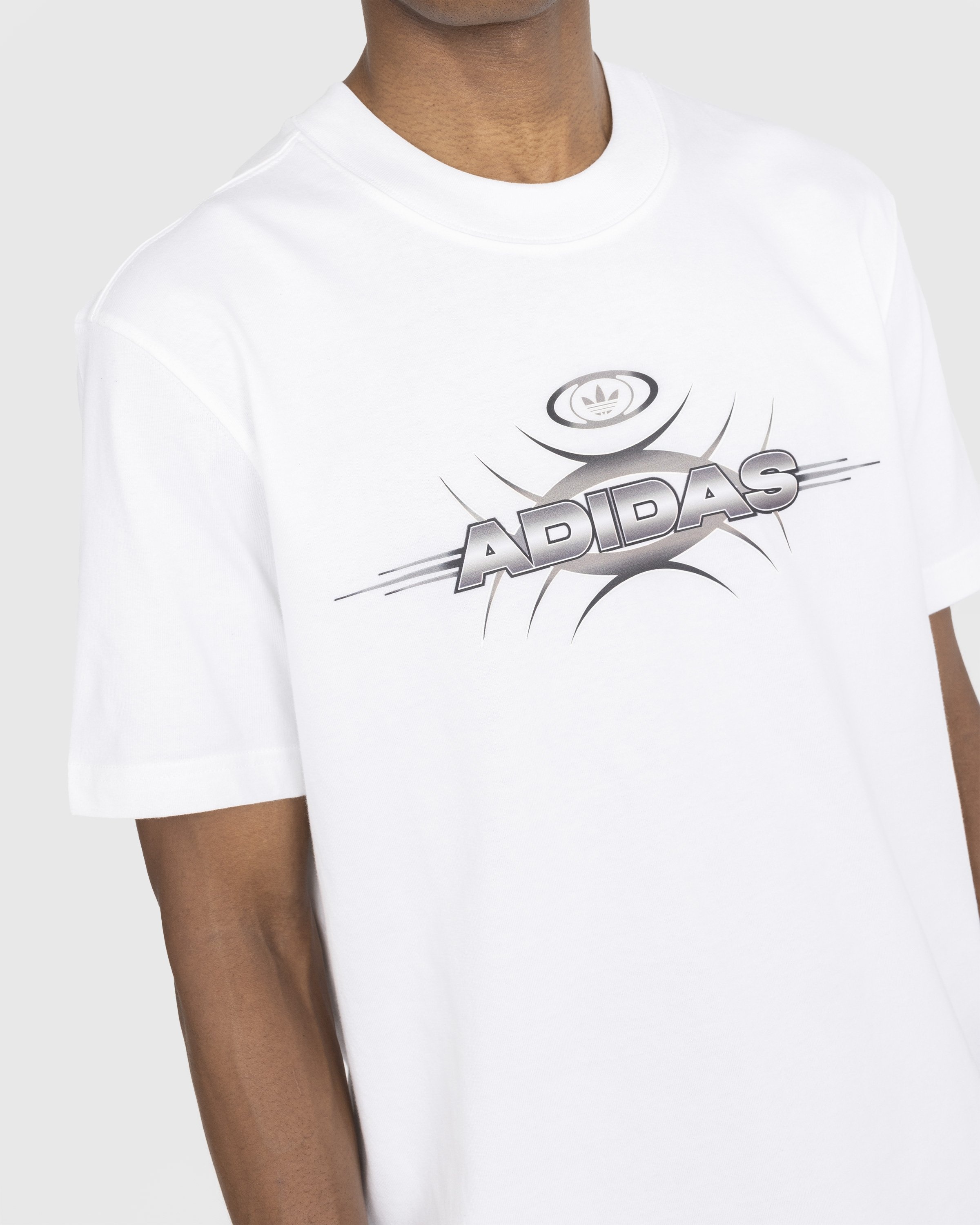 Adidas – Graphic Logo T-Shirt White - Tops - White - Image 4