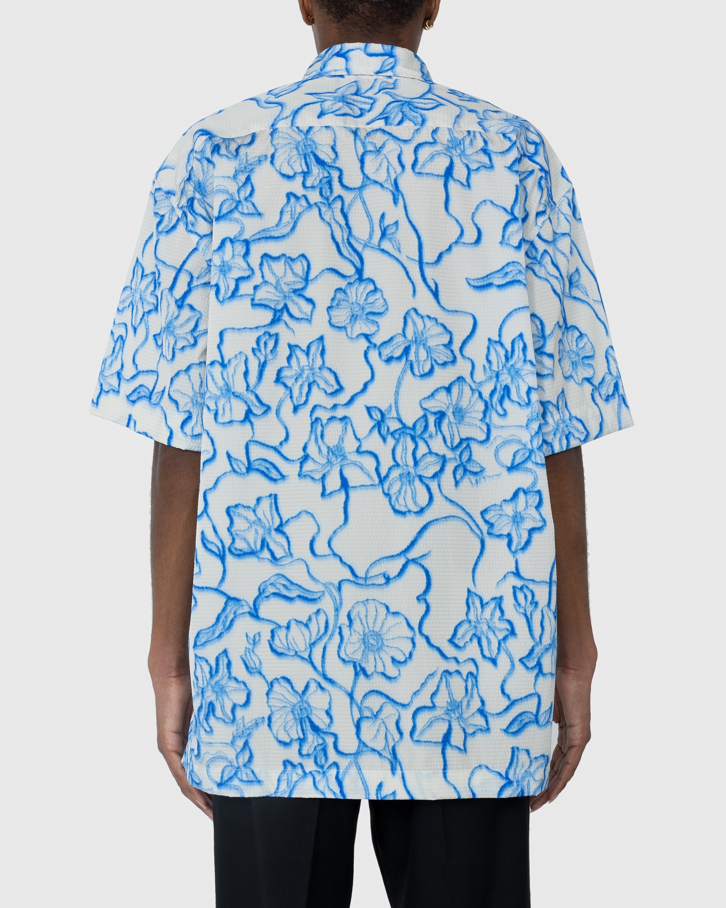 Dries van Noten – Cassidye Shirt Blue - Shortsleeve Shirts - Blue - Image 4