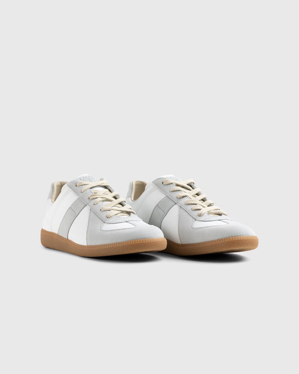 Maison Margiela – Calfskin Replica Sneakers Light Grey - Low Top Sneakers - Grey - Image 2
