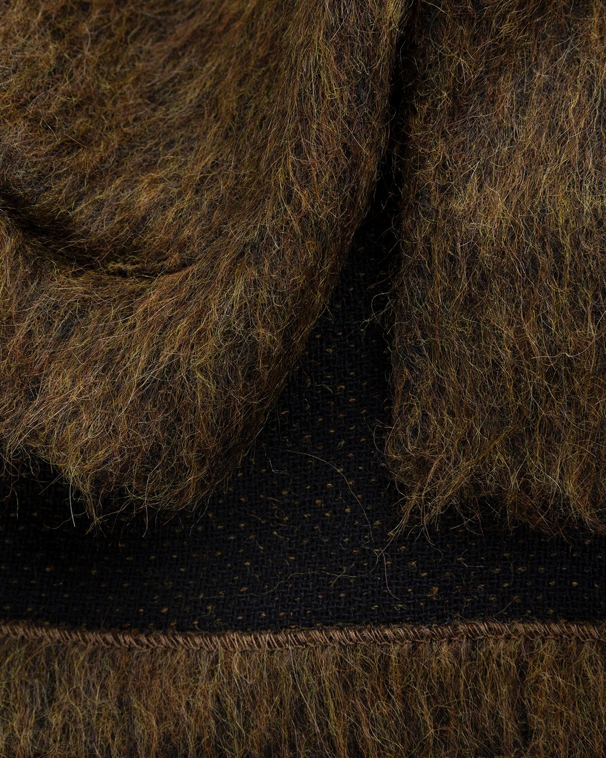 Our Legacy – Cardigan Olive Melange Mohair - Knitwear - Green - Image 6