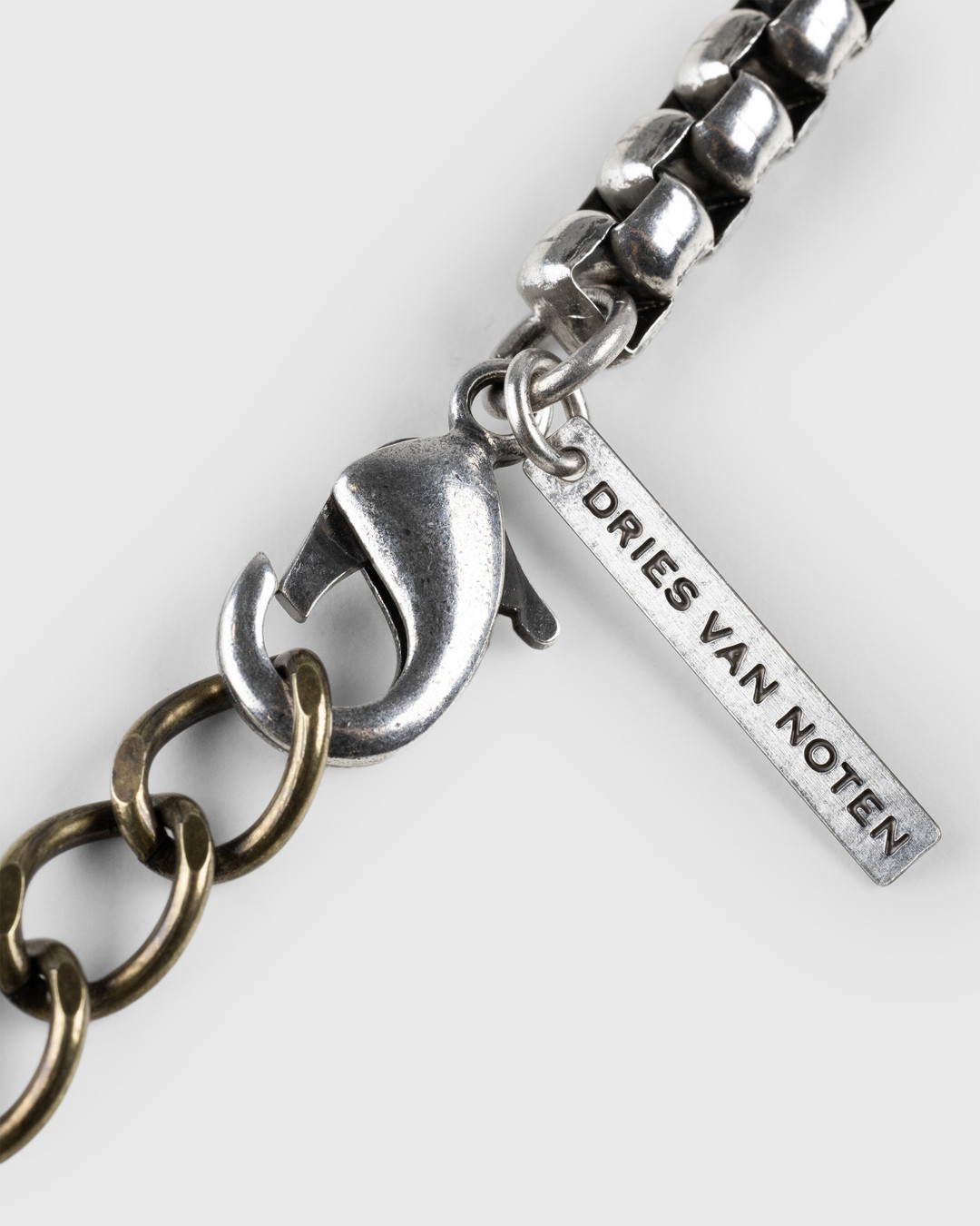Dries van Noten – M232-206 Necklace Black - Jewelry - Silver - Image 3