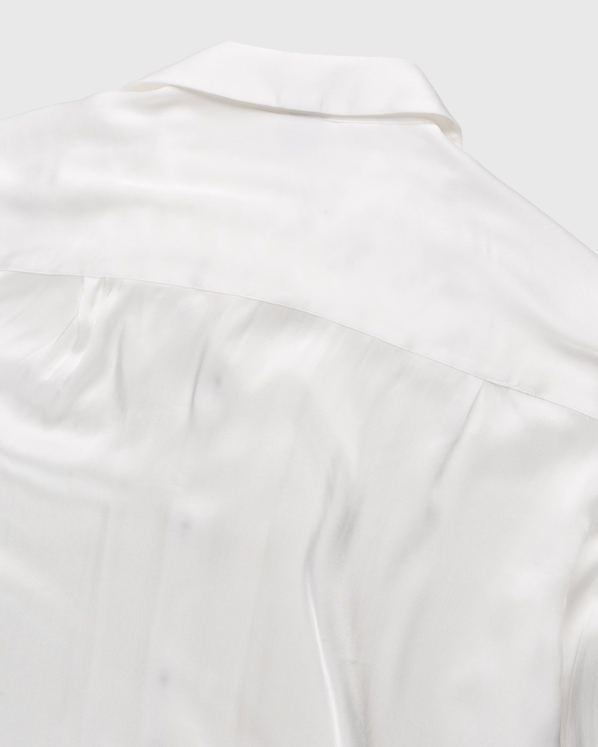 Winnie New York – Silk Pajama Shirt Ivory - Shirts - White - Image 4