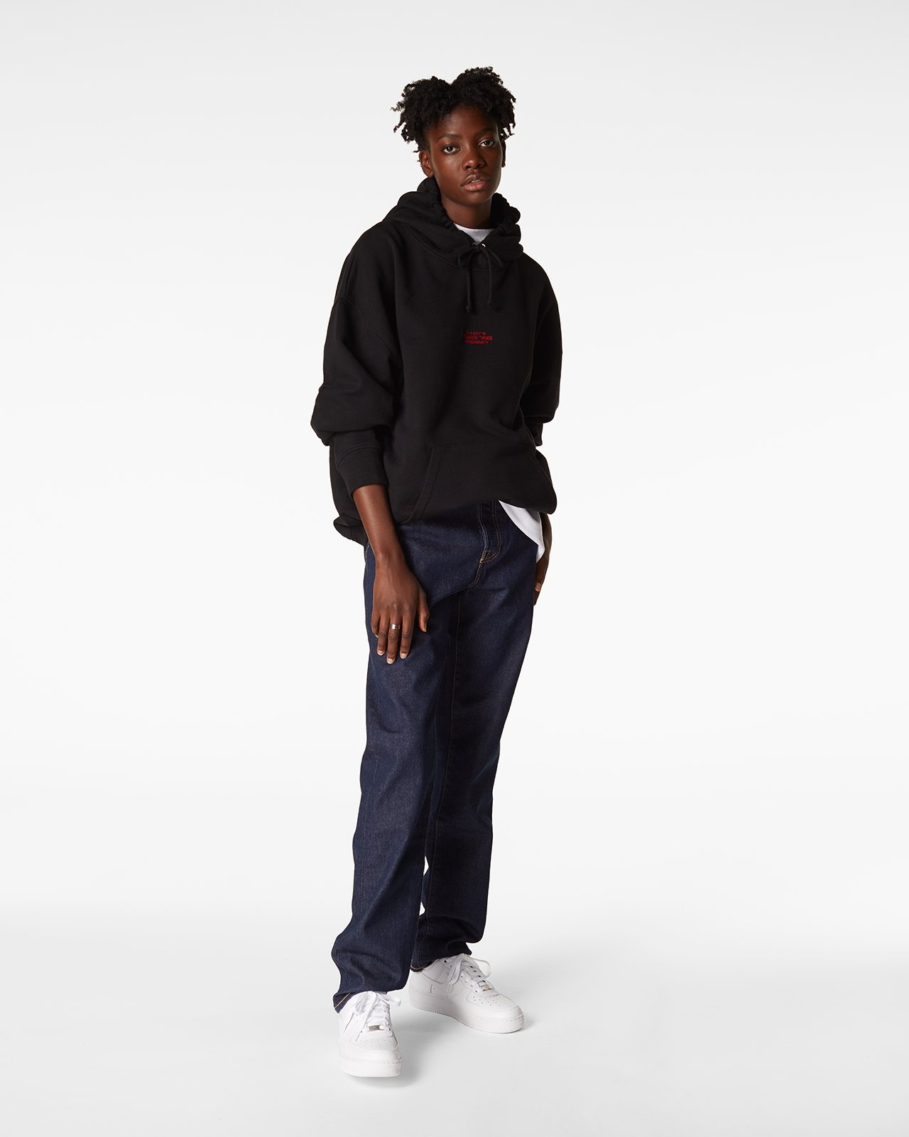 Highsnobiety – Stranger Things Logo Hoodie Black - Sweats - Black - Image 5