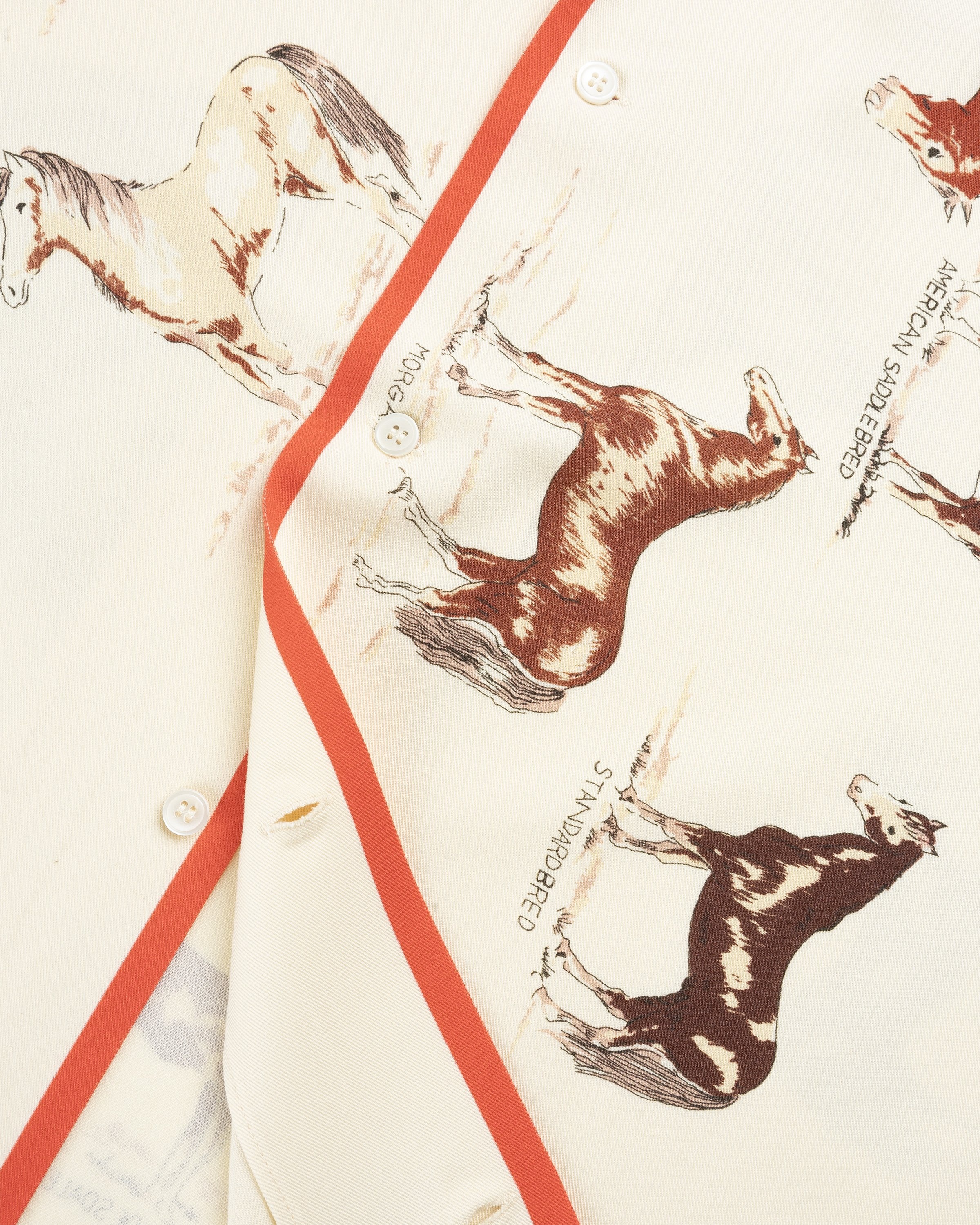 Bode – Equine Short-Sleeve Shirt Cream/Multi - Shirts - Beige - Image 7