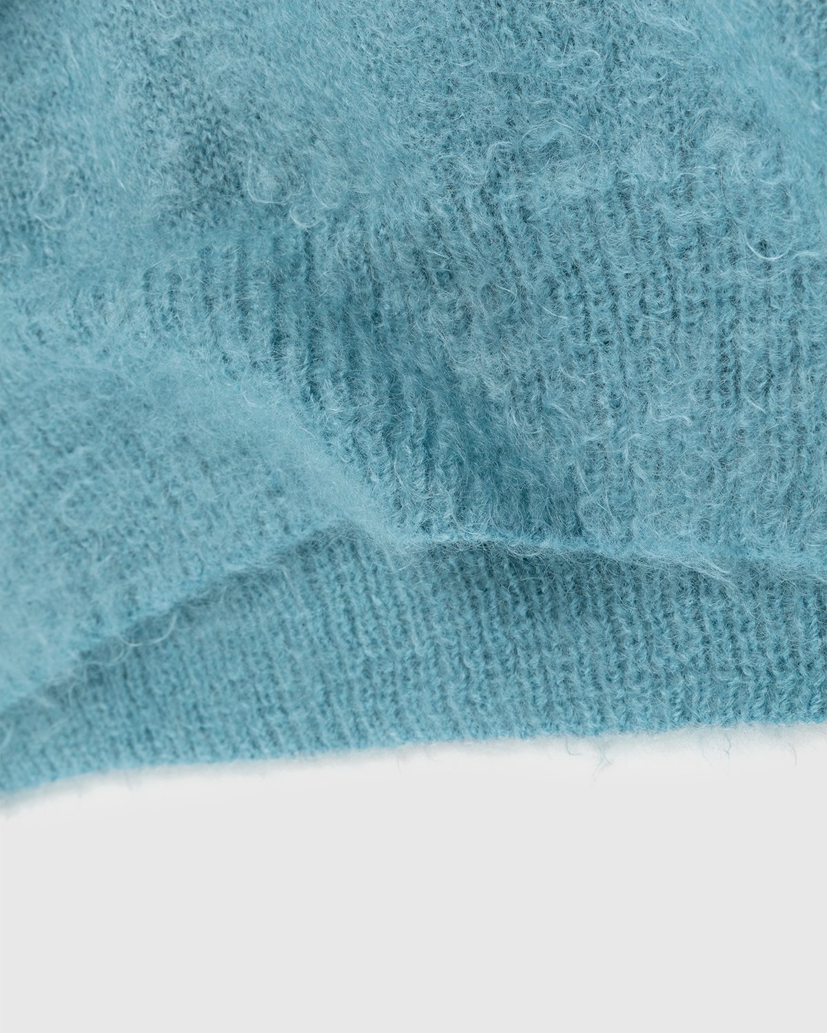 Auralee – Ultra-Soft Mohair Knit Blue - Crewnecks - Blue - Image 4