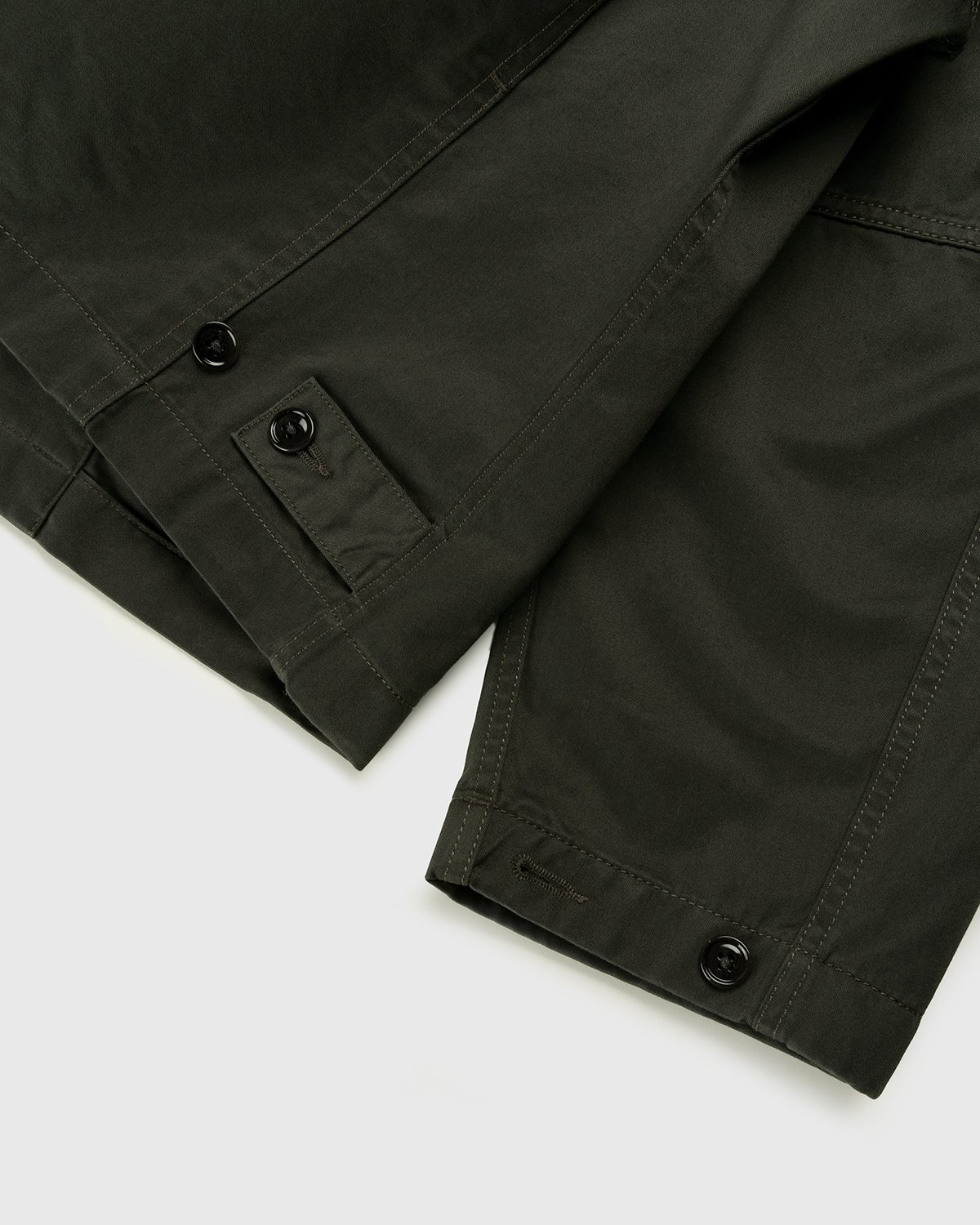 Lemaire – Boxy Blouson Dark Slate Green - Jackets - Grey - Image 4