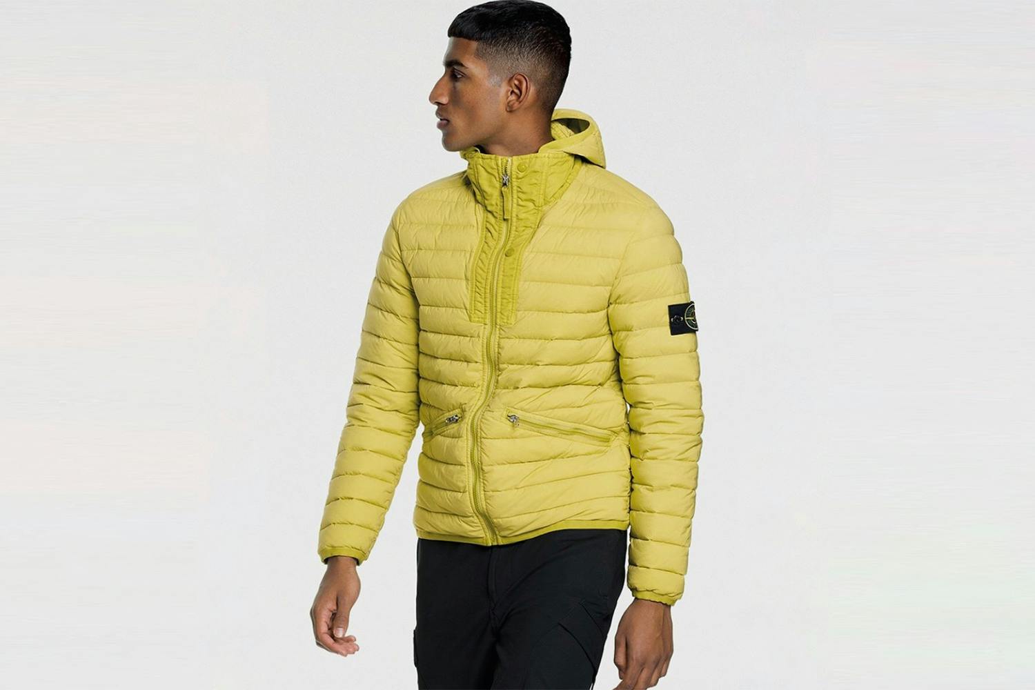 stone island loom woven chambers stretch nylon tc jacket