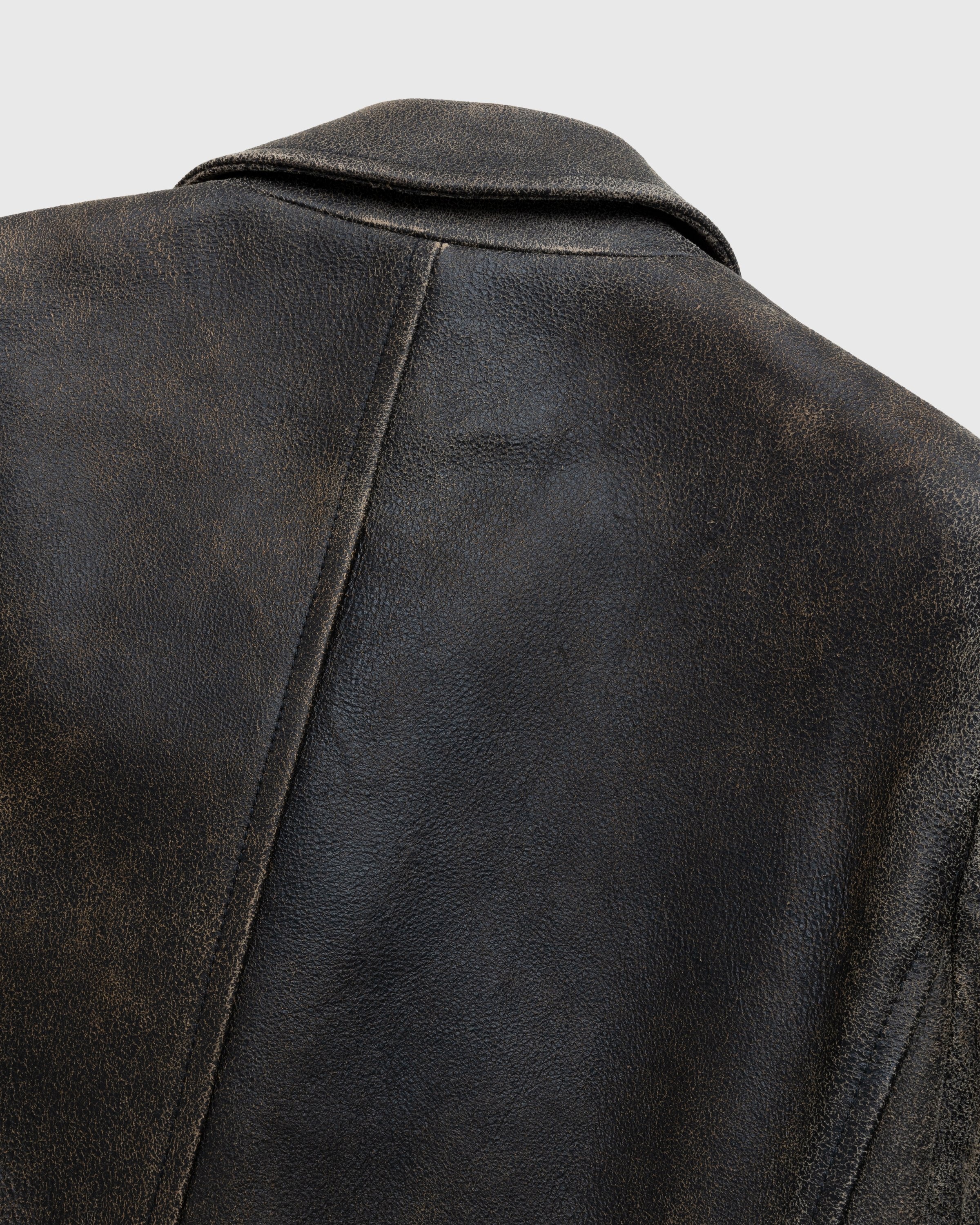 Diesel – Treat Cracked Leather Coat Brown - Leather Jackets - Brown - Image 6