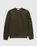 Garment-Dyed Brushed Fleece Crewneck Olive