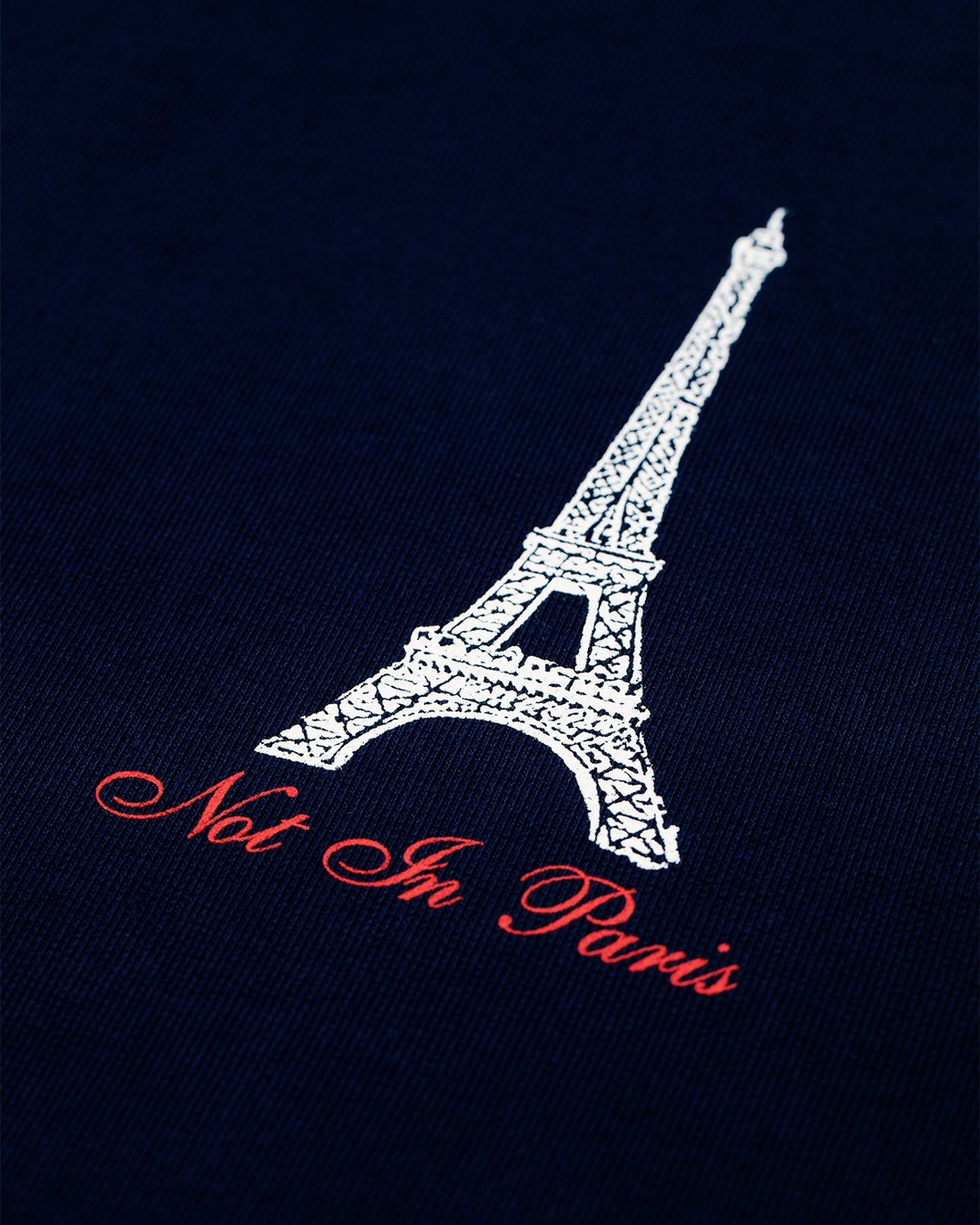 Highsnobiety – Not In Paris Eiffel Tower Hoodie Navy - Sweats - Blue - Image 3