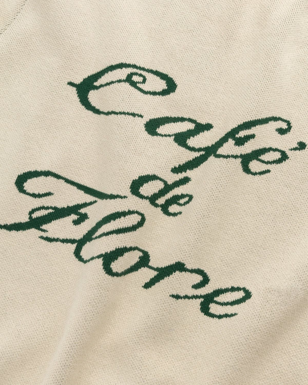 Café de Flore x Highsnobiety – Knitted Jumper - Crewnecks - Beige - Image 6