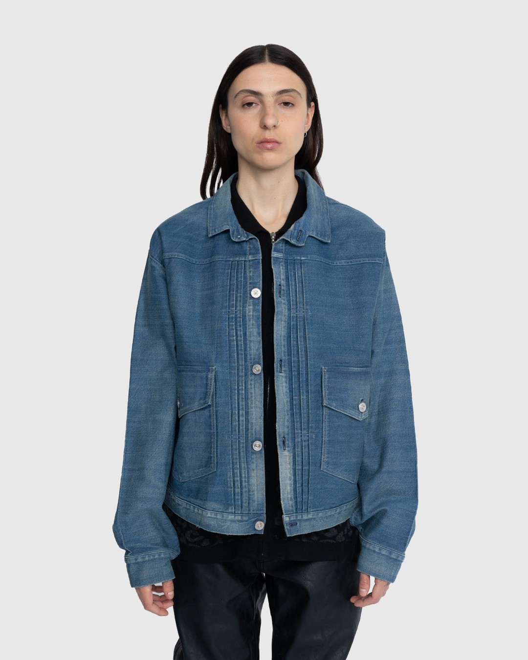 Levi's – LVC 1879 Pleated Blouse Jacket Indigo Blue | Highsnobiety