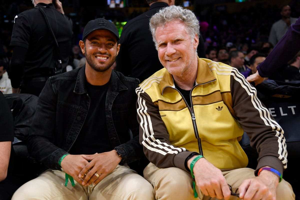 Celebrities At The Los Angeles Lakers Game
