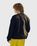 Maison Margiela – Wool V-Neck Sweater Navy - Knitwear - Blue - Image 3