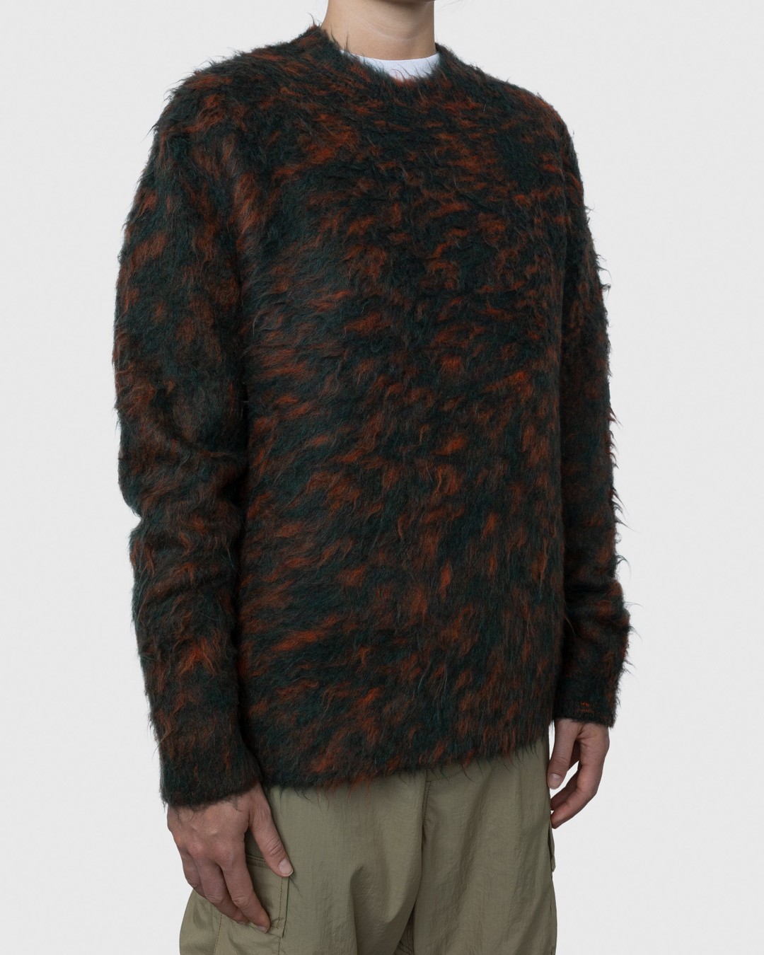 Acne Studios – Hairy Crewneck Sweater Green - Knitwear - Green - Image 4