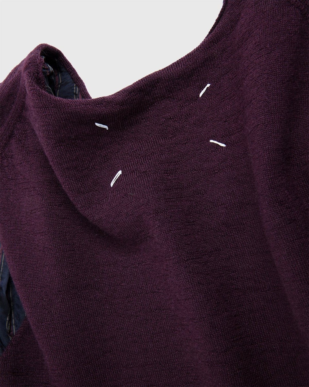 Maison Margiela – Vest Bordeaux - Knitwear - Red - Image 4