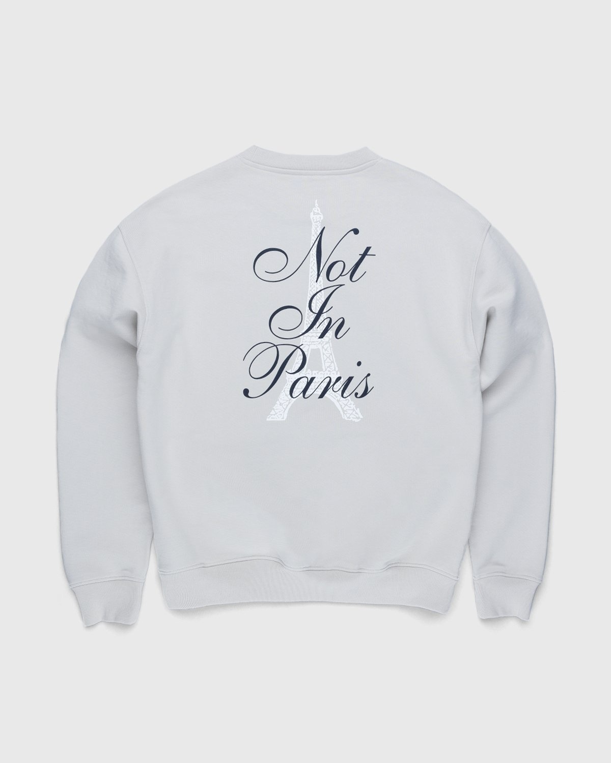 Highsnobiety – Not In Paris 3 Tour Eiffel Crewneck Natural - Sweats - Grey - Image 1