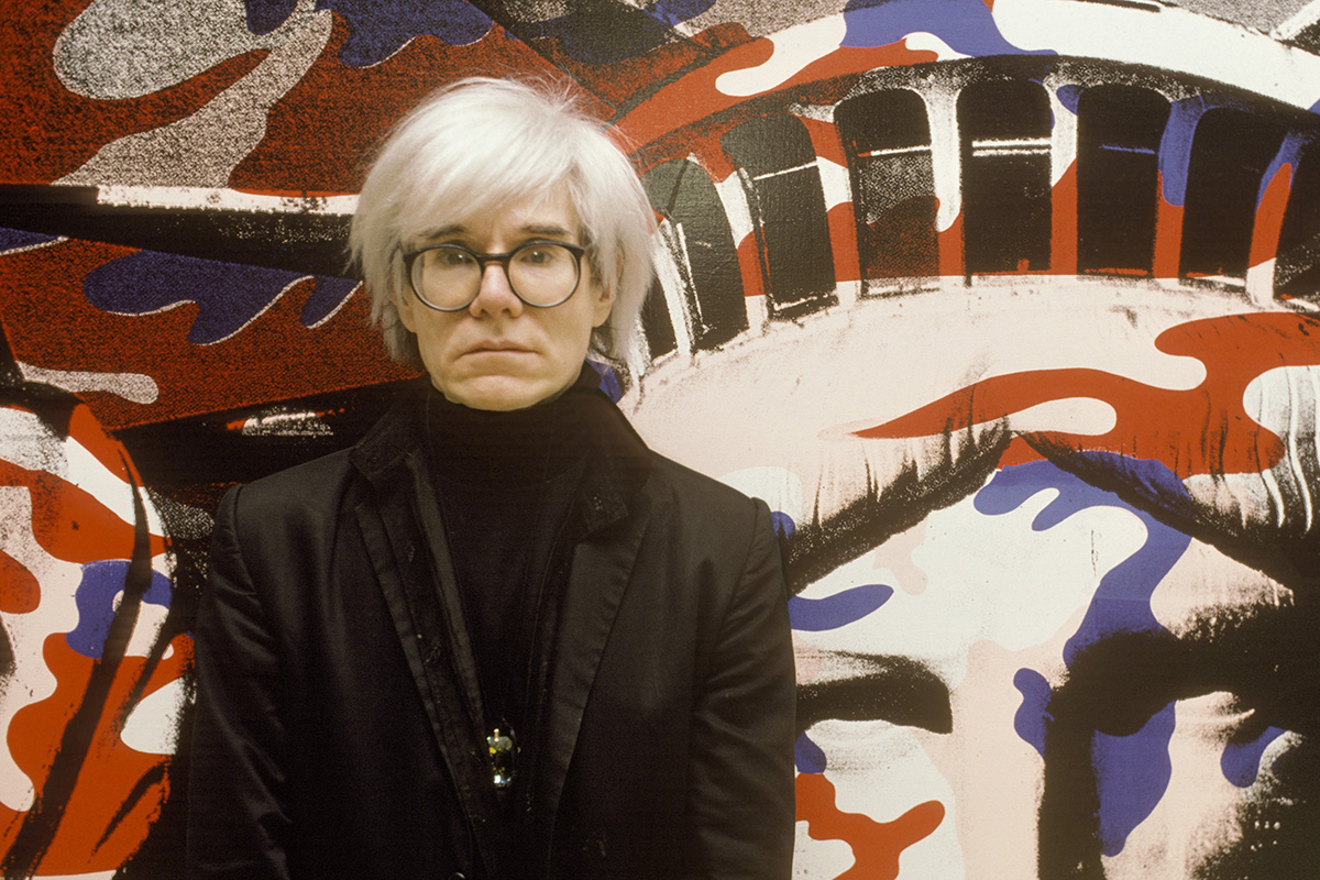 Andy Warhol paints the Statue of Liberty in Paris