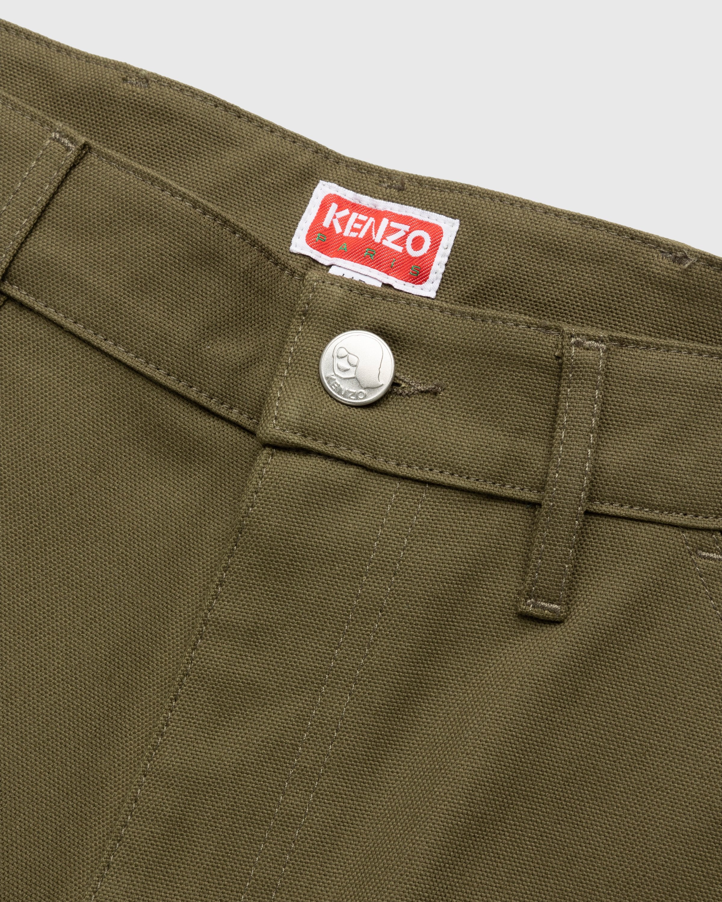 Kenzo – Carpenter Pants Dark Khaki - Pants - Green - Image 5